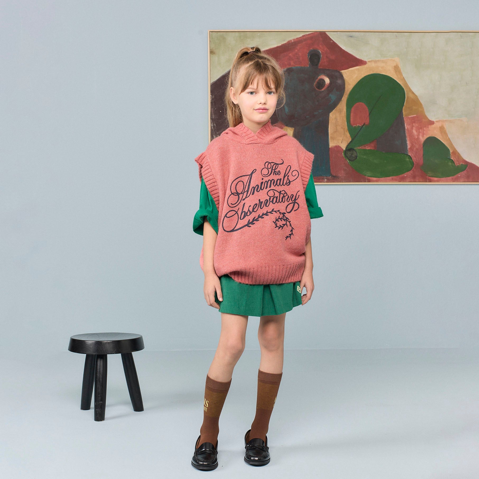 Chaussettes en Coton Marron avec Logo pour Garçons et Filles