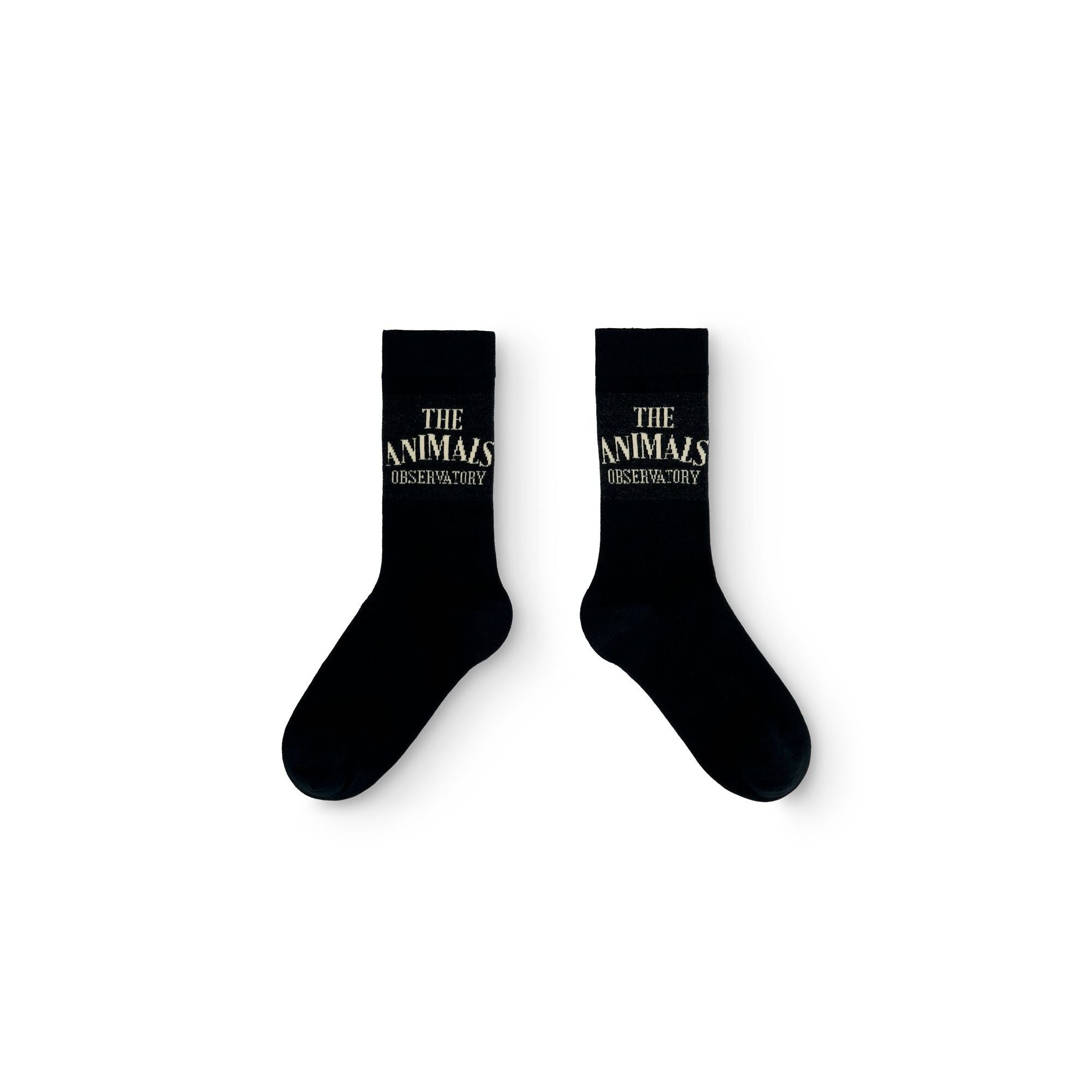 Chaussettes en coton bleu marine avec logo pour garçons et filles
