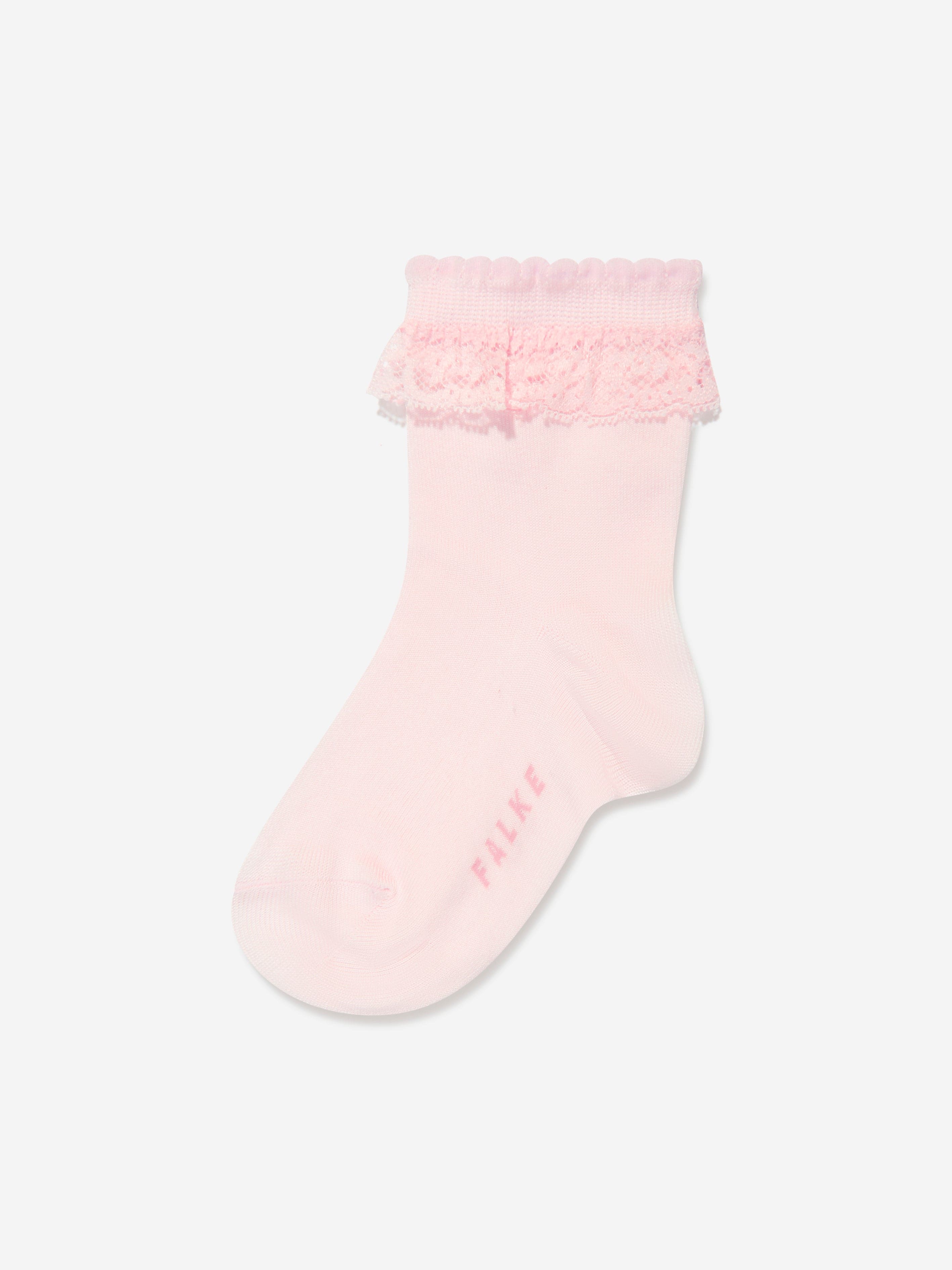 Falke Girls Romantic Lace Socks in Pink