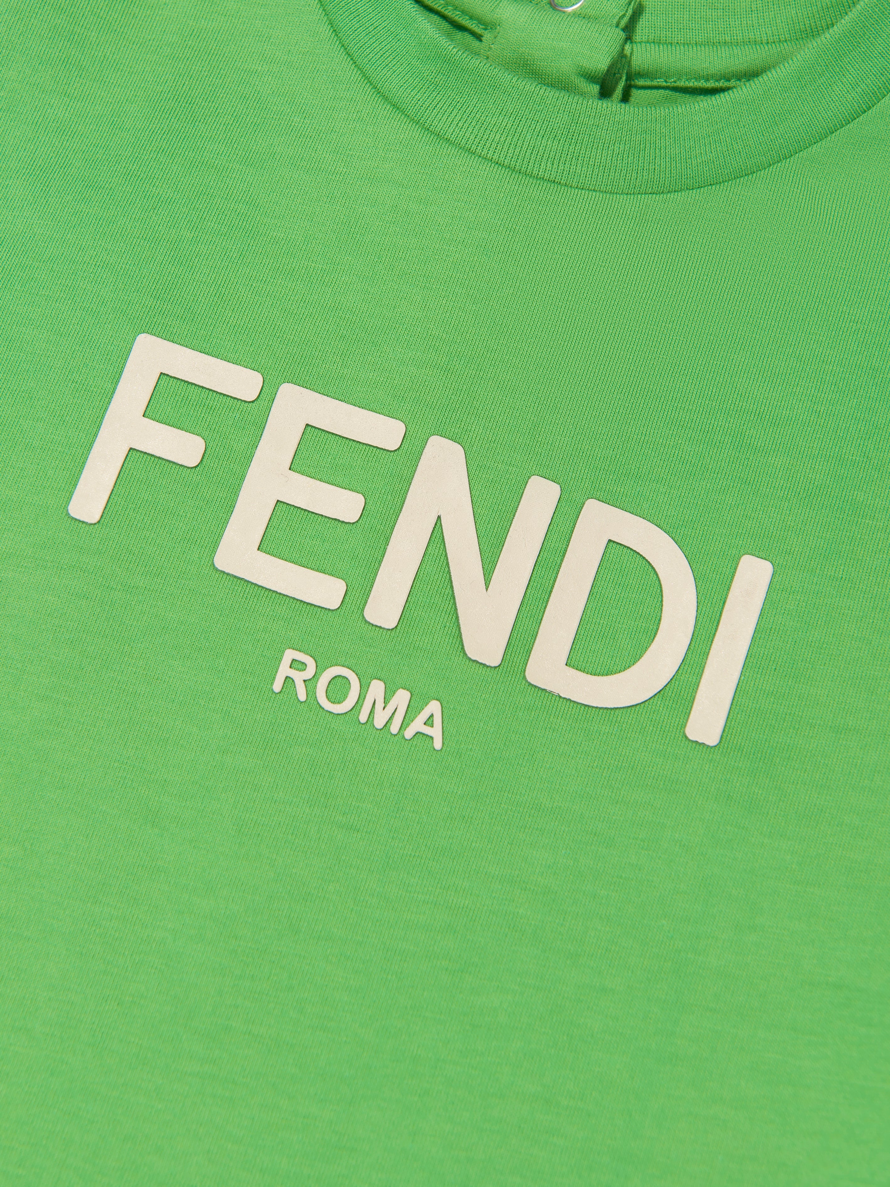 Baby Logo Print T-Shirt in Green