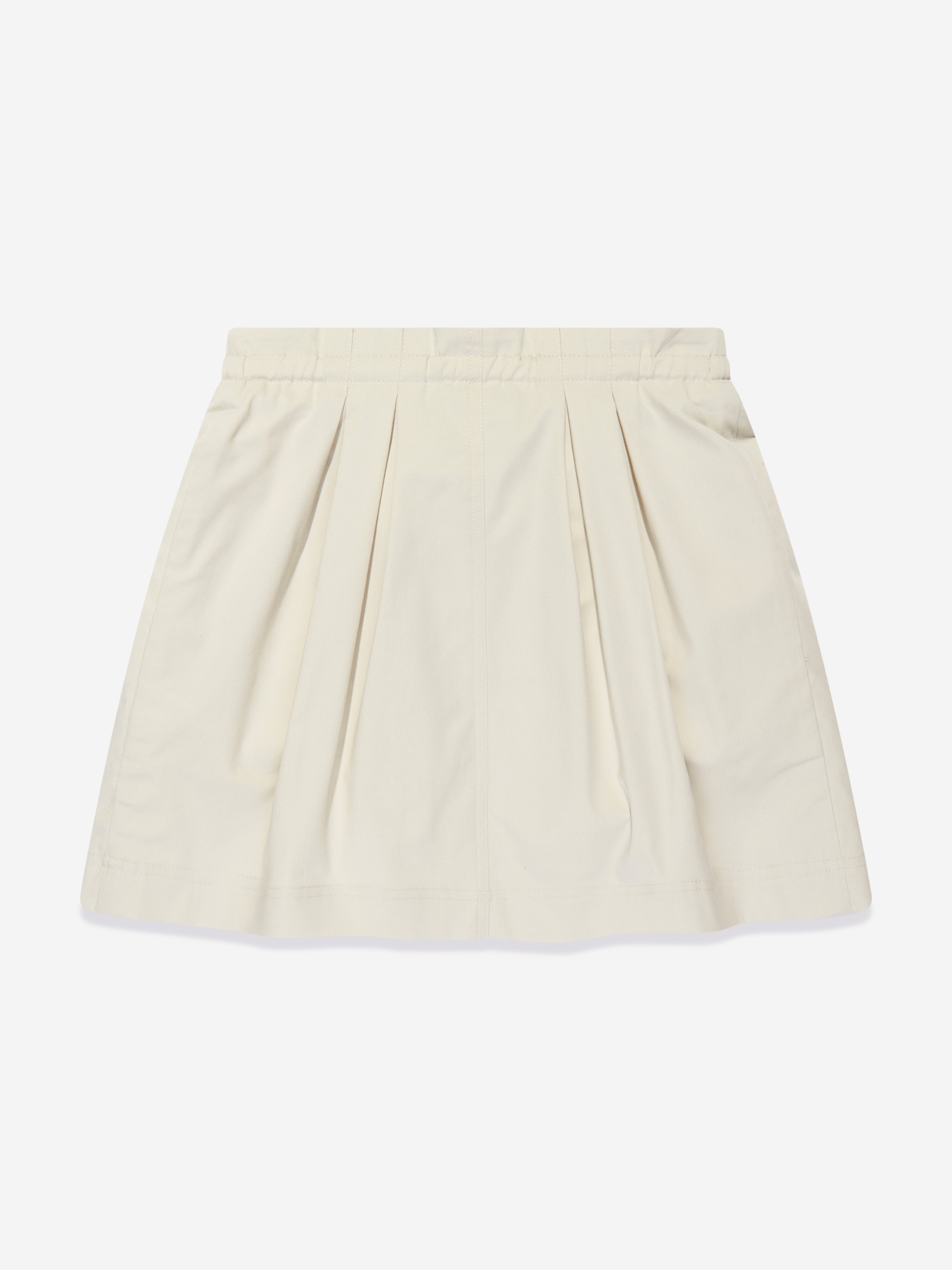Girls Cargo Pocket Skirt in Ivory