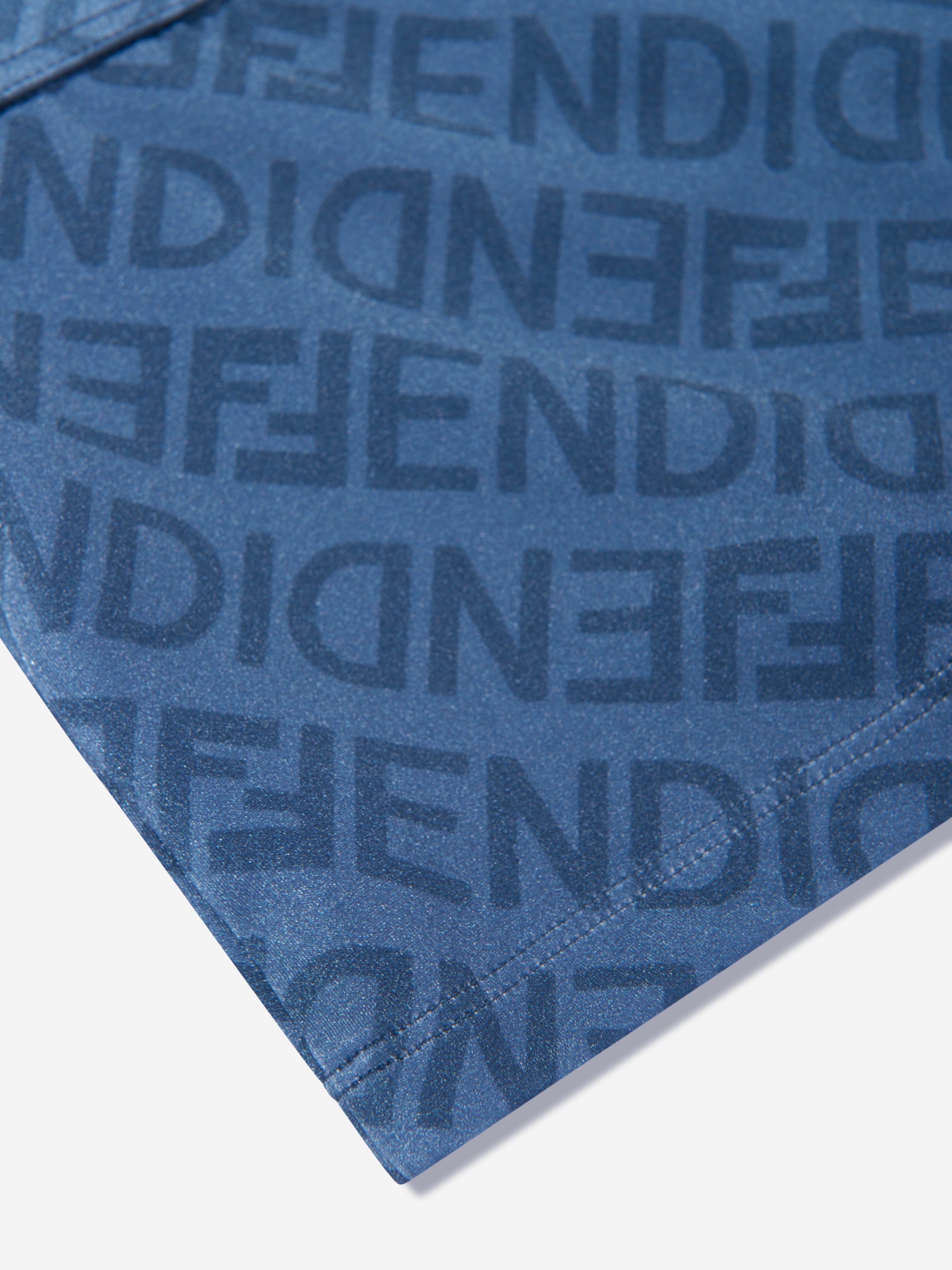 Boys FF Logo Swim Shorts in Blue