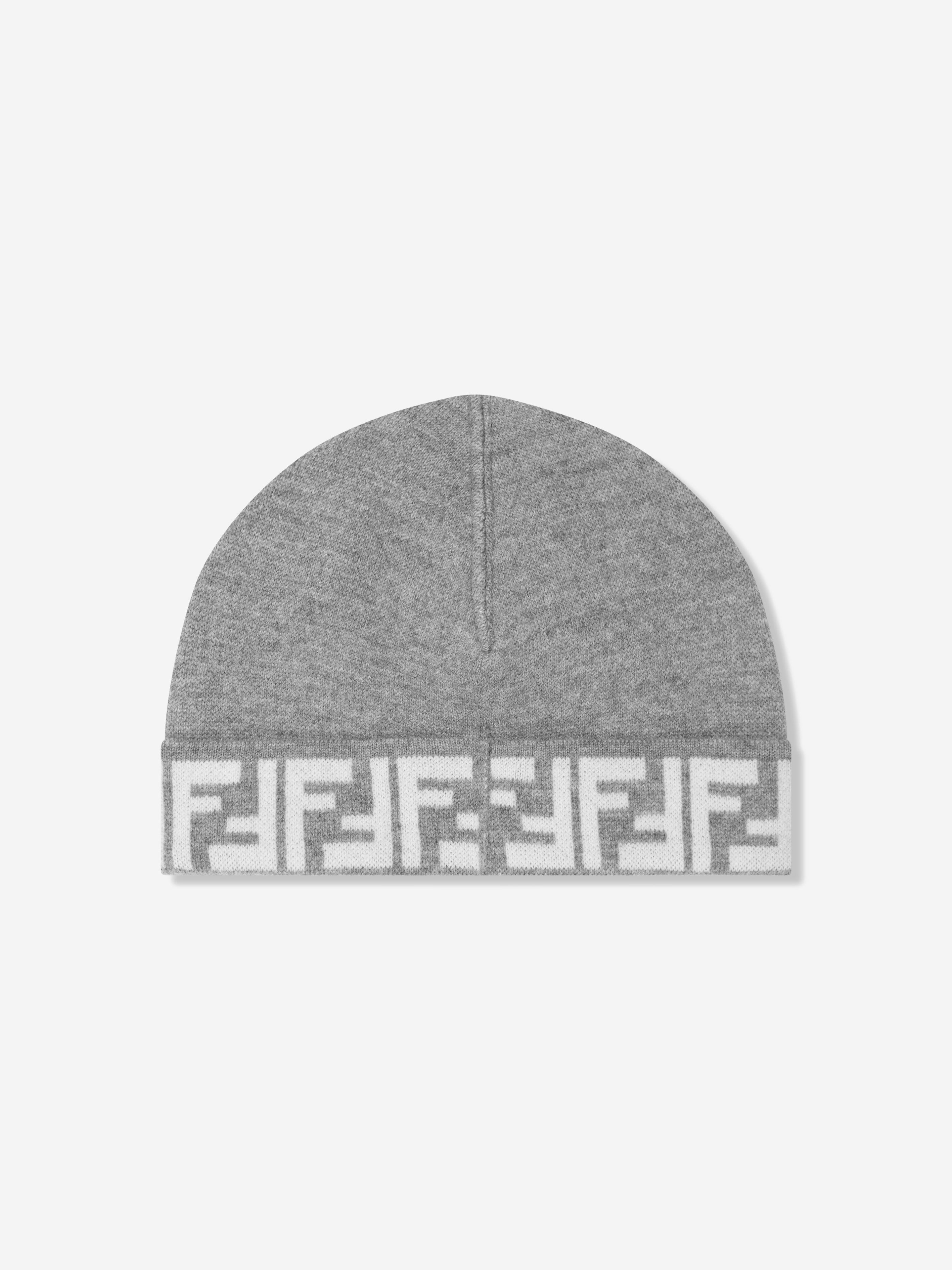 Kids FF Logo Reversible Beanie in Grey