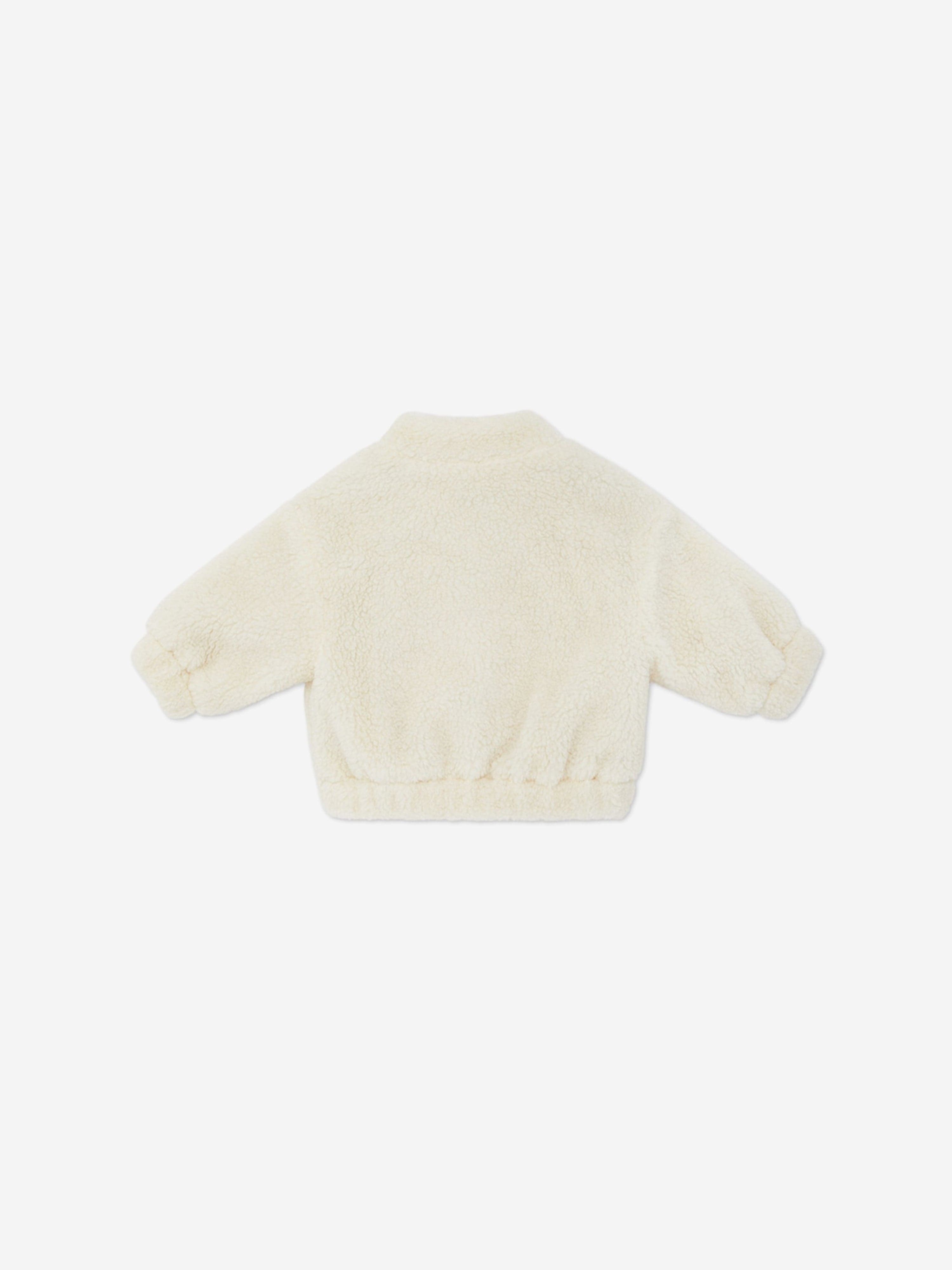 Fendi Baby Teddy Jacket in Ivory