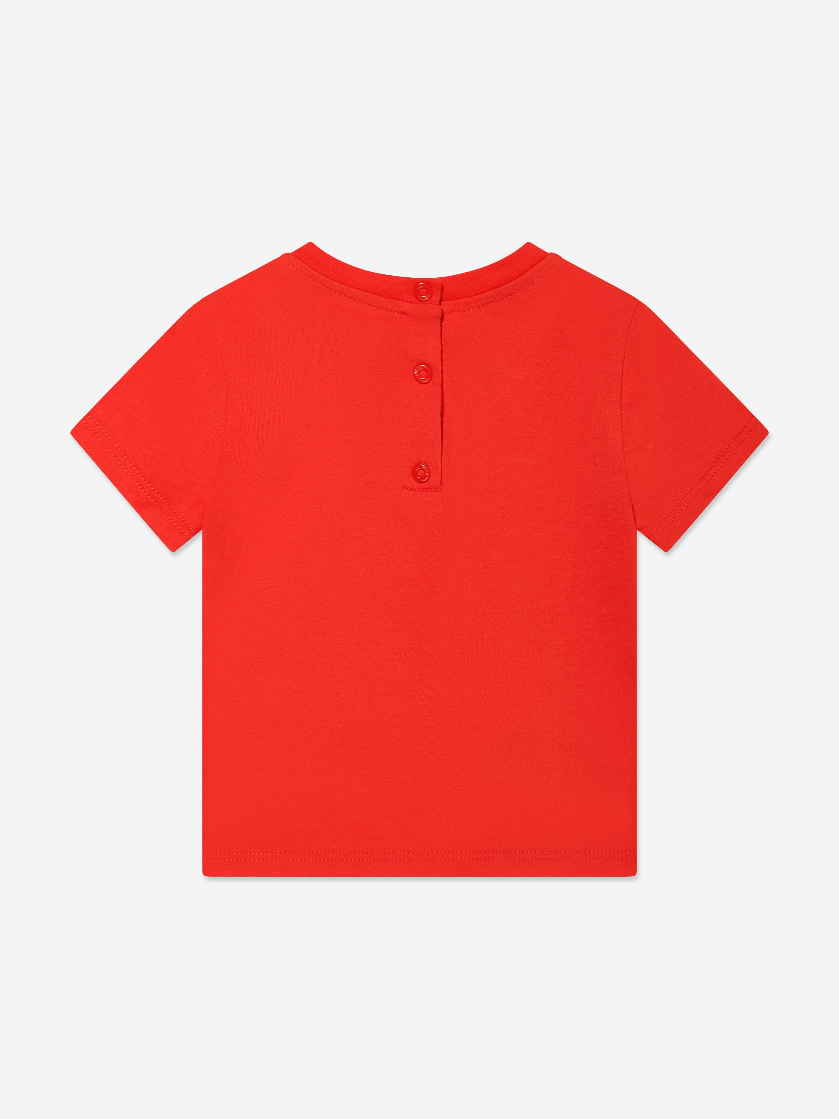 Fendi Baby Logo T-Shirt in Red