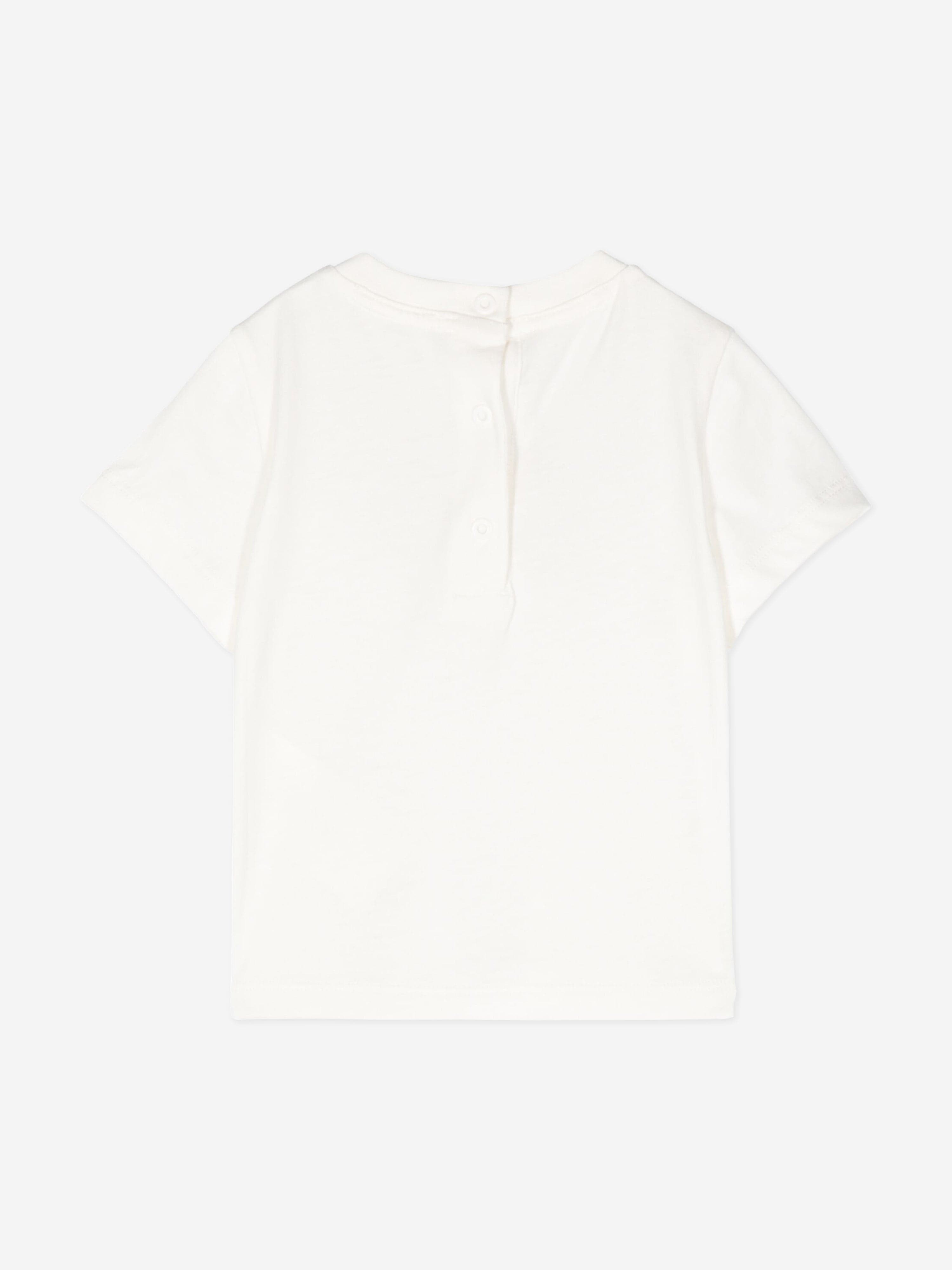 Fendi Baby Logo T-Shirt in Ivory
