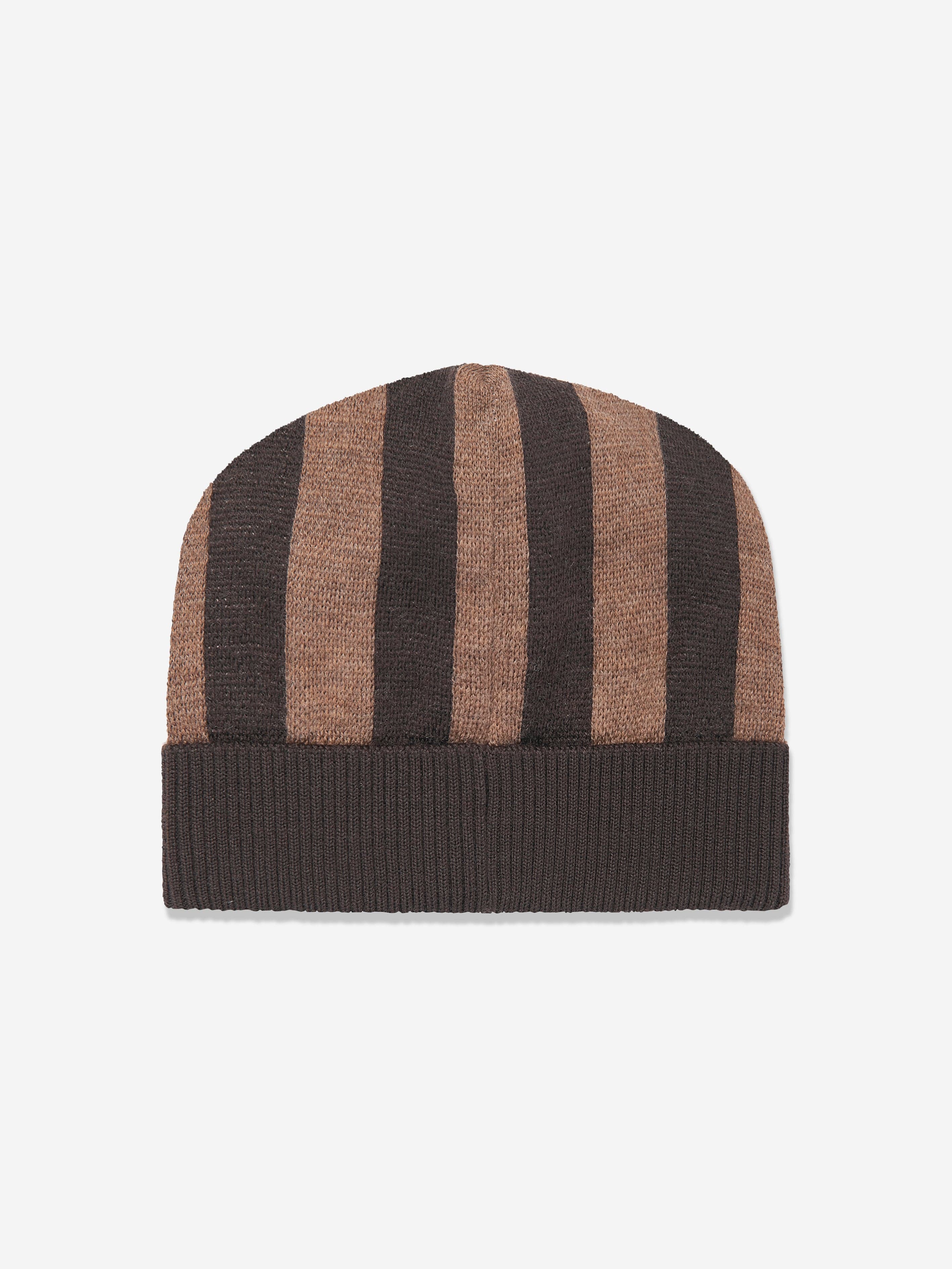 Baby Wool Roma Beanie Hat in Brown