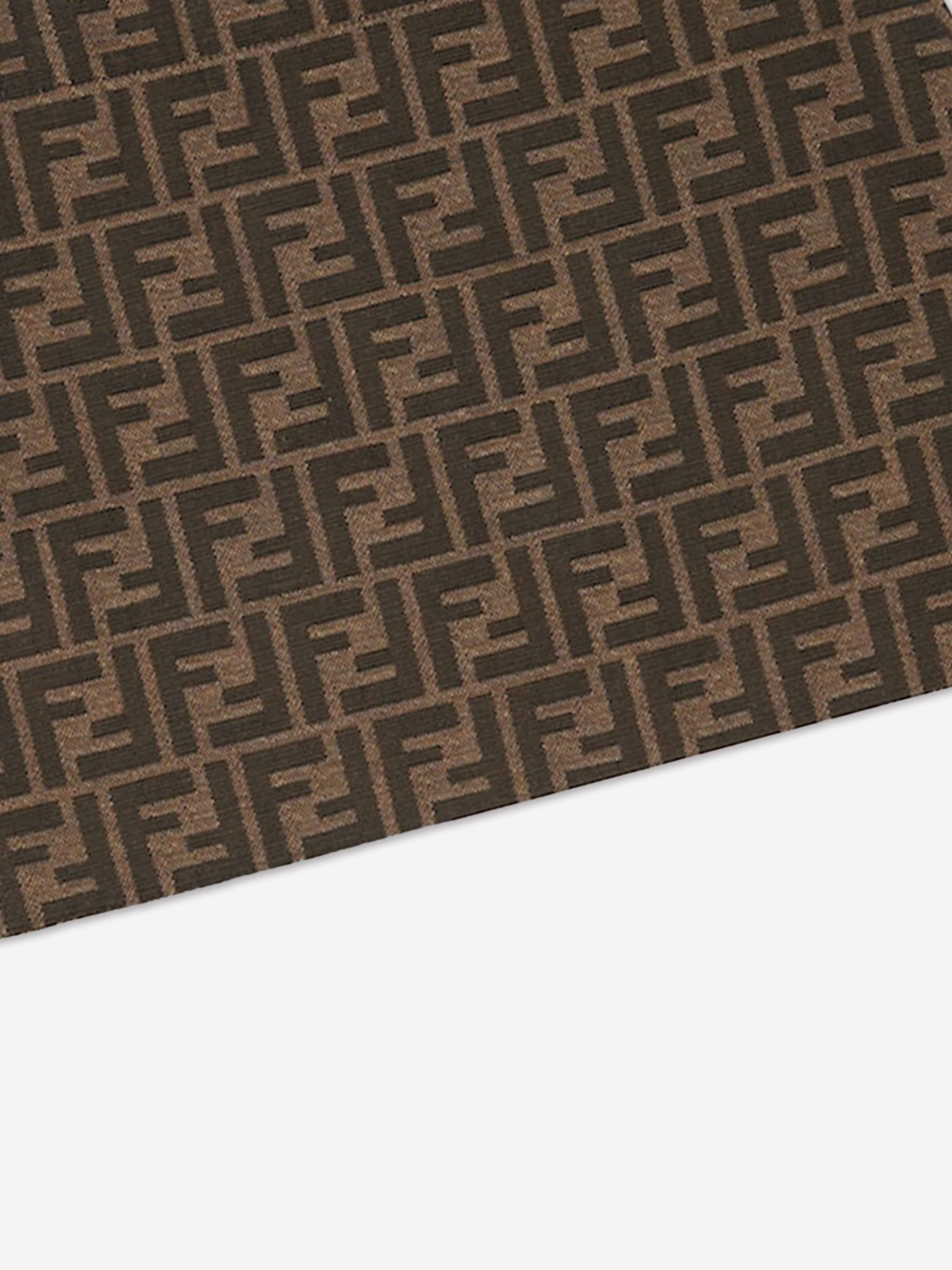 Fendi Girls FF Logo Skirt in Brown