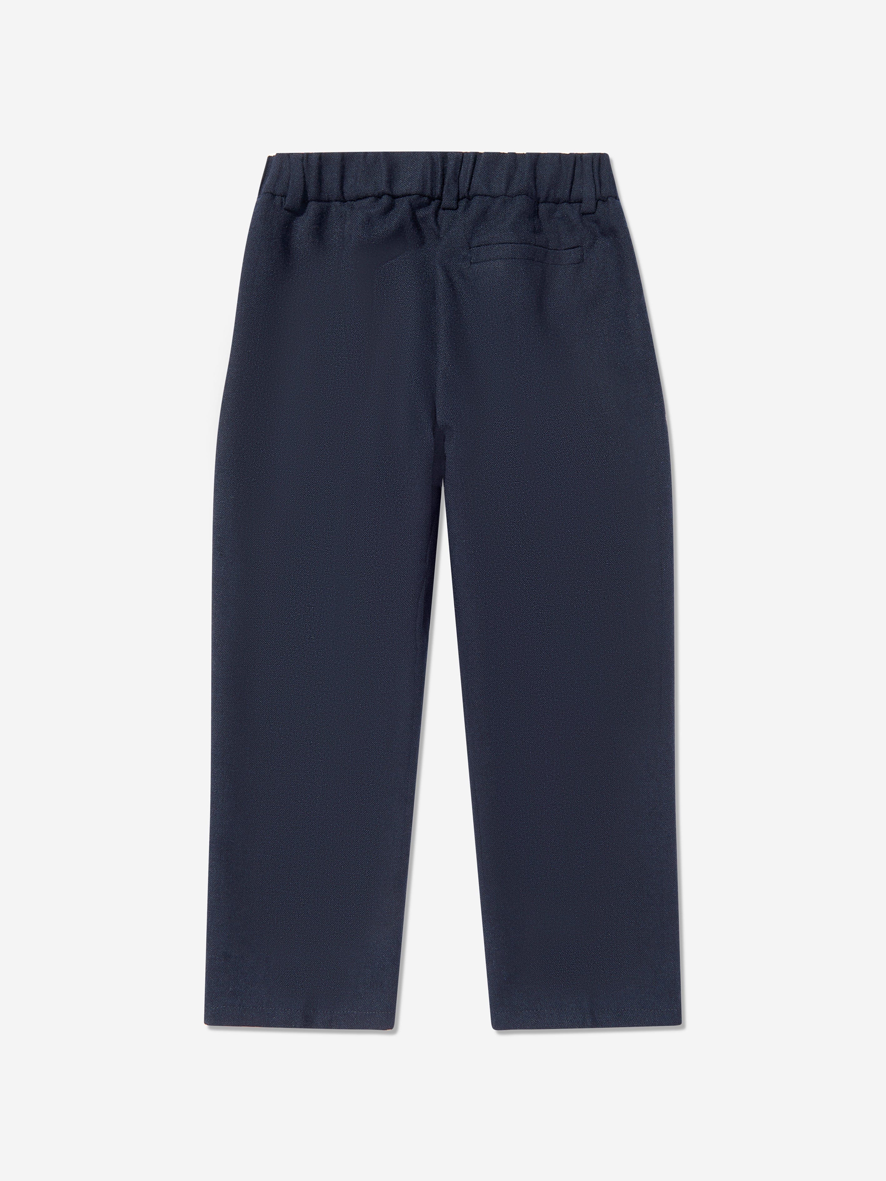 Boys Flannel Trousers in Navy