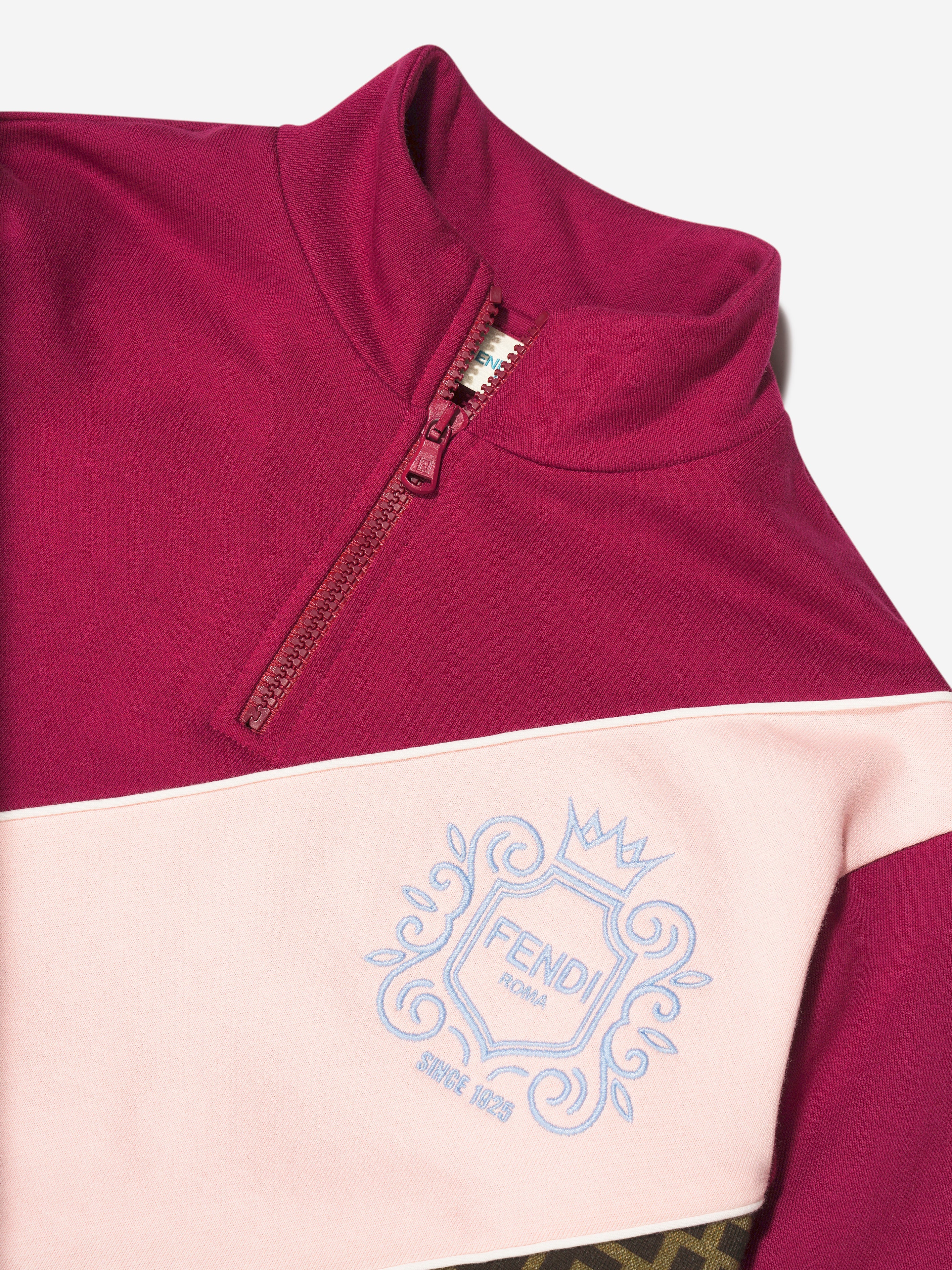Girls Half Zip Logo Sweatshirt