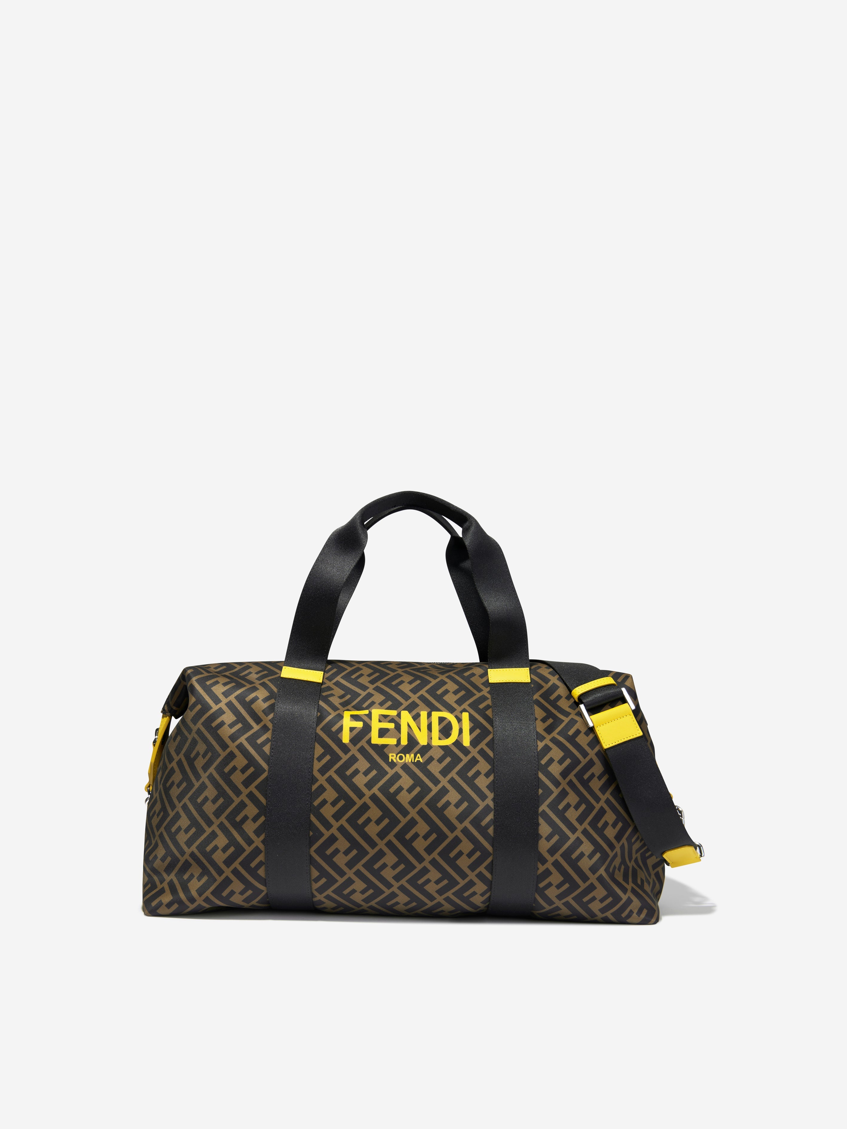 Kids FF Logo Gym Bag in Brown
