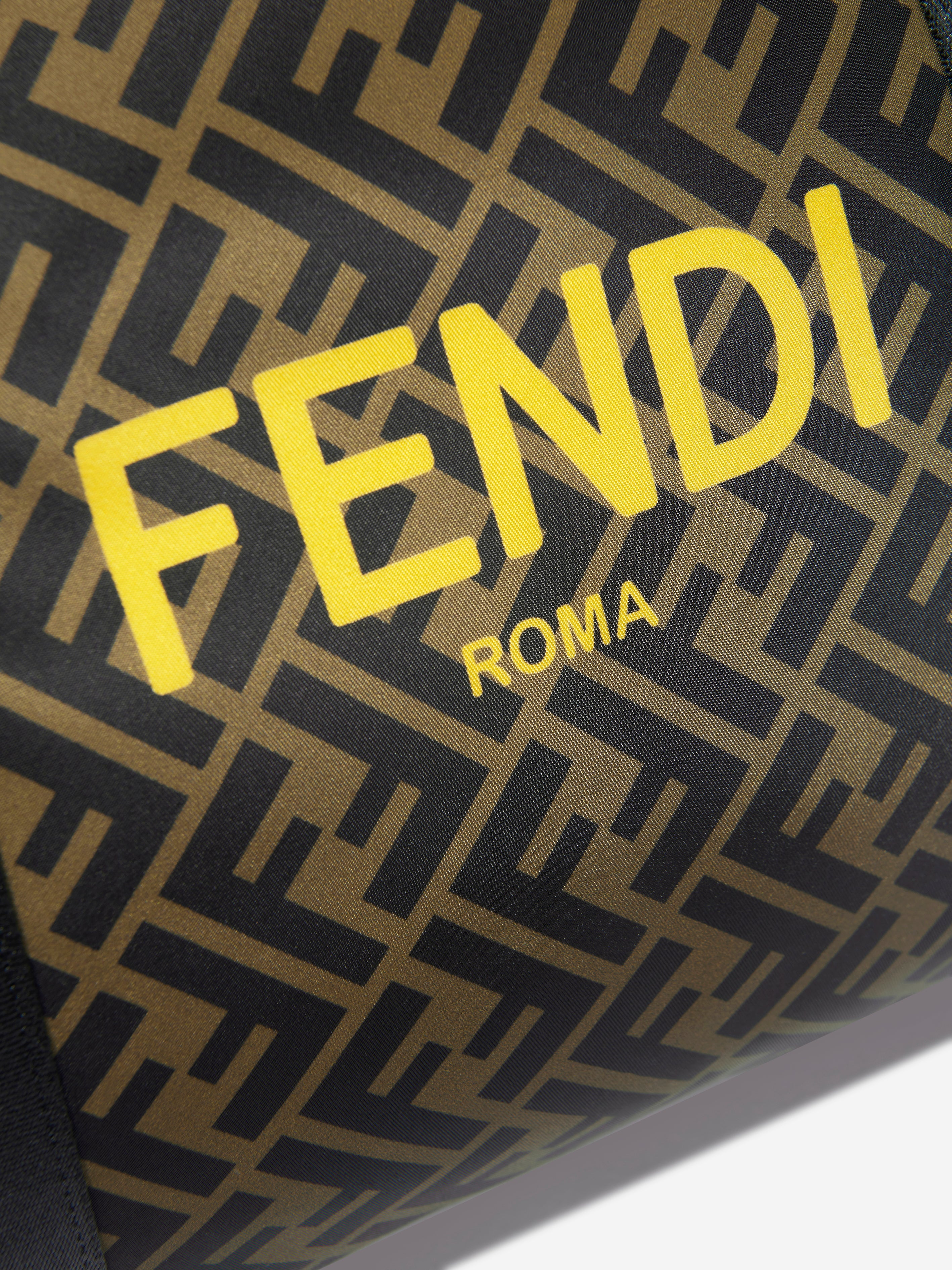 Kids FF Logo Gym Bag in Brown