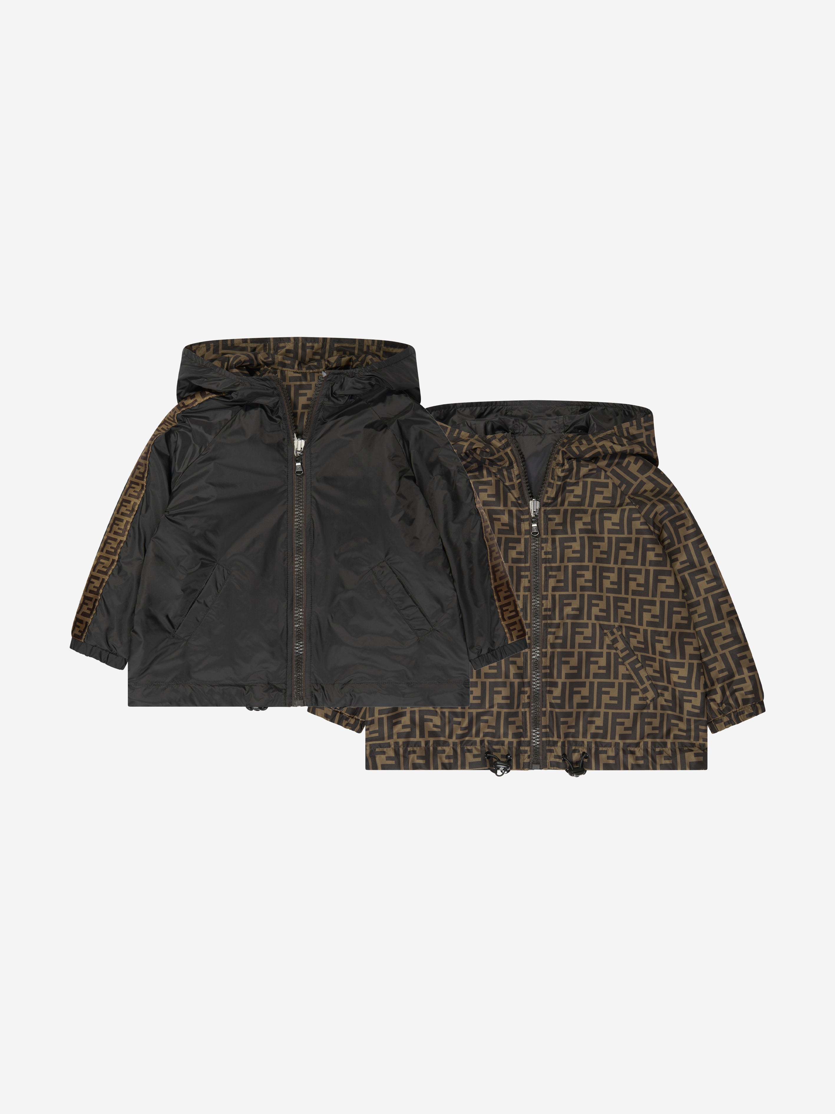 Kids Logo Trim K-Way Jacket