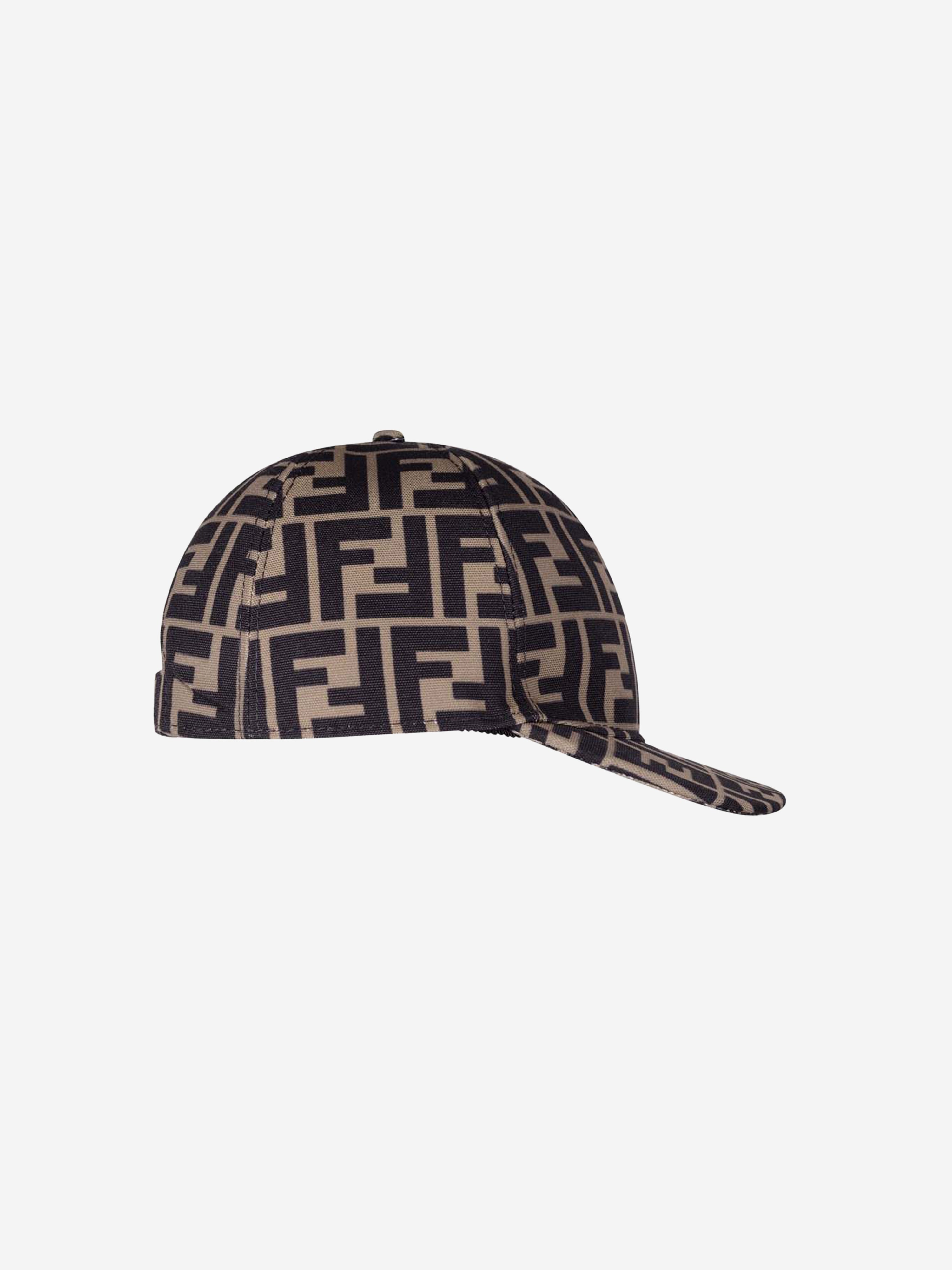 Kids Zucca Logo Cap in Brown