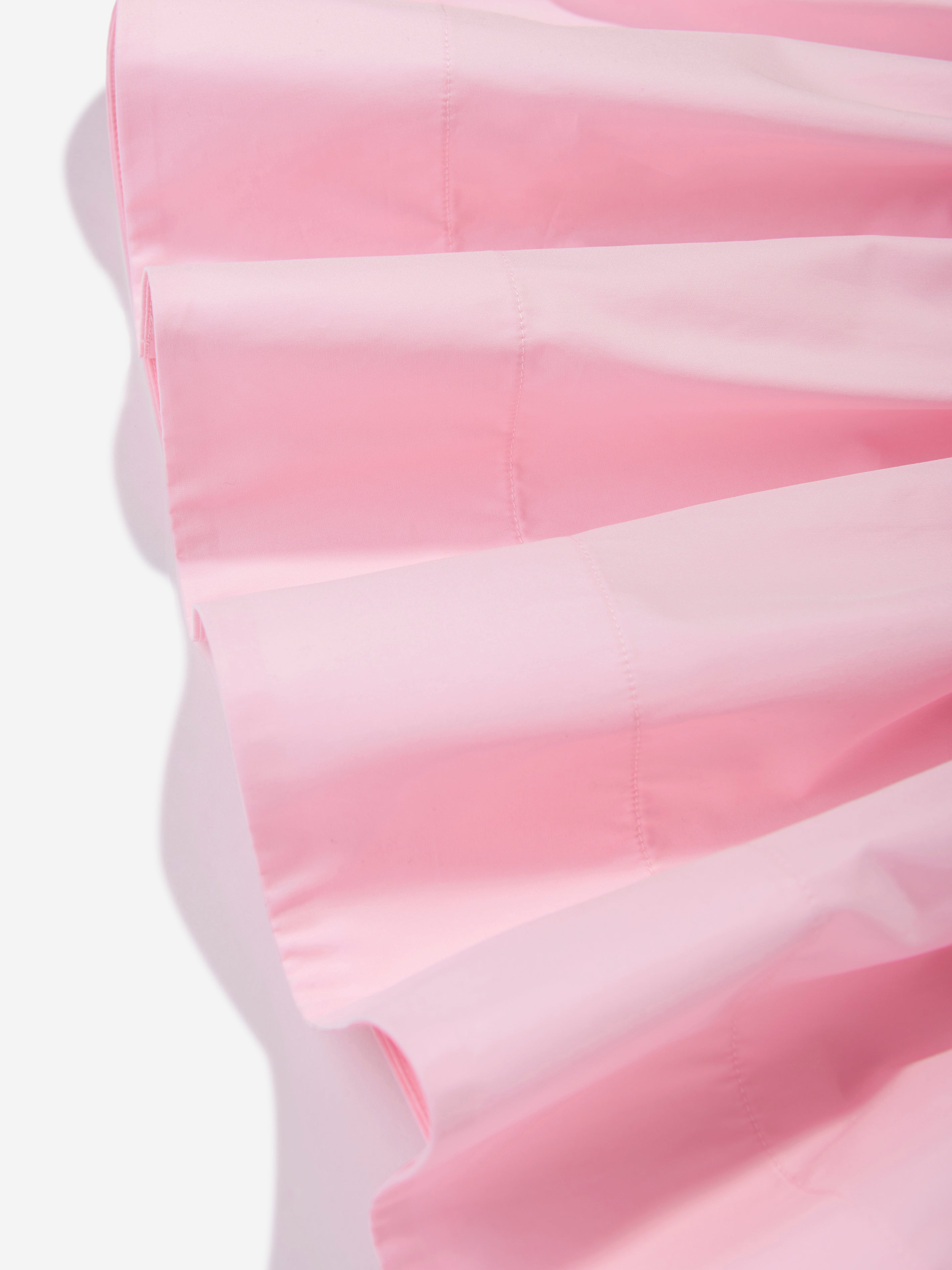 Girls Cotton Logo Dress in Pink