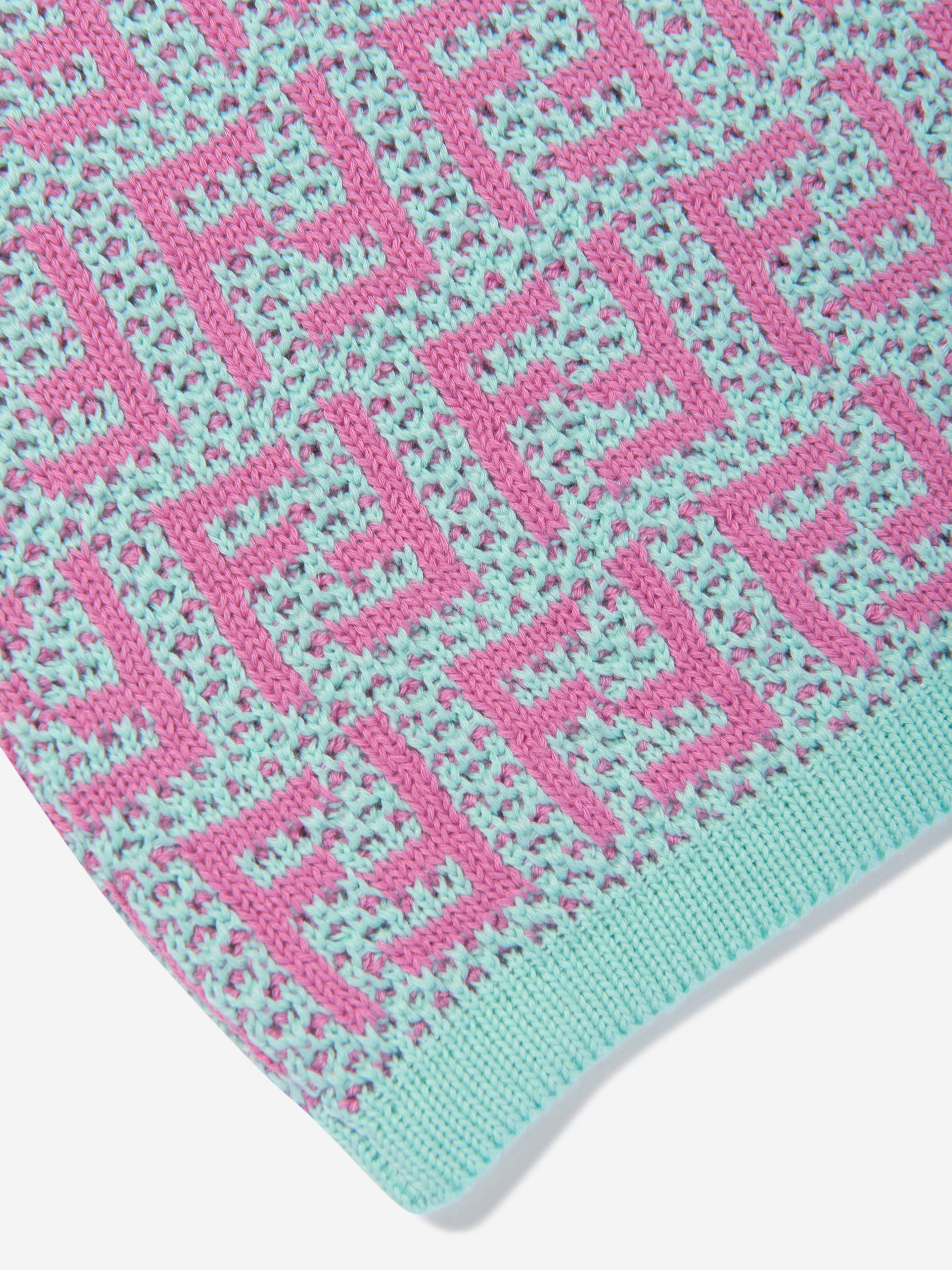 Girls FF Crochet Knit Skirt in Multicolour