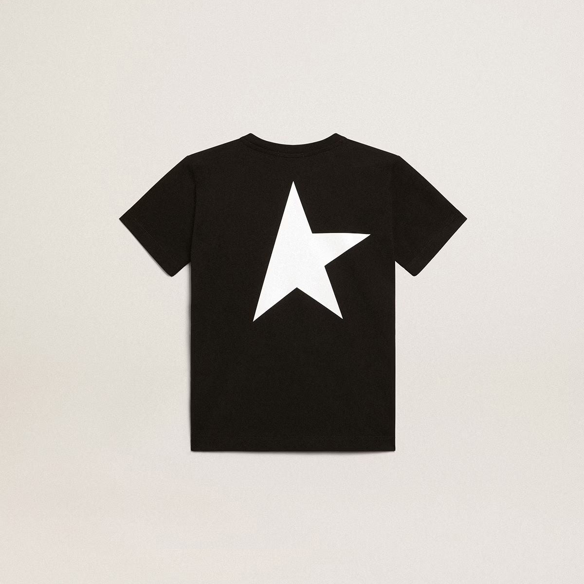 Boys & Girls Black Cotton T-Shirt