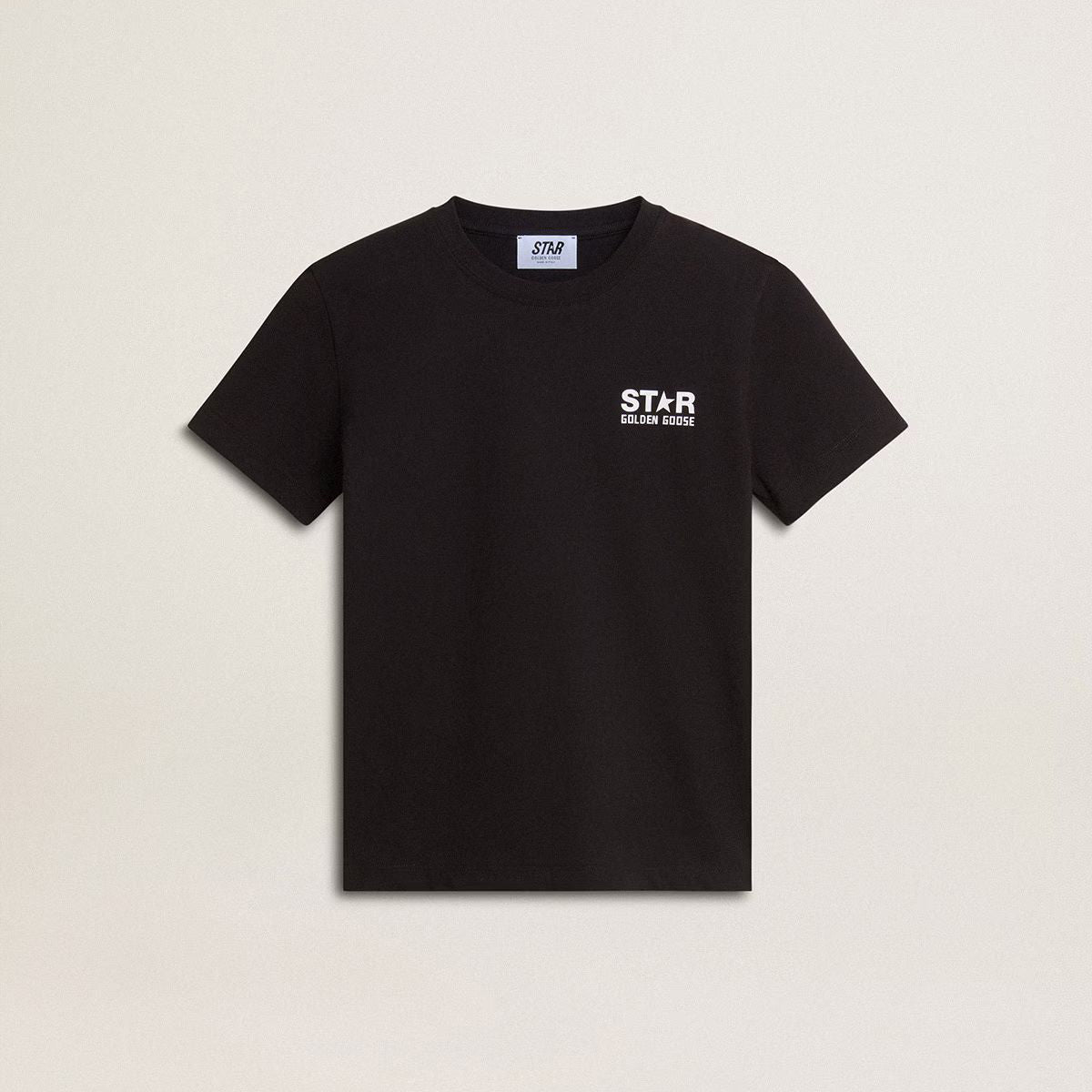 Boys & Girls Black Cotton T-Shirt