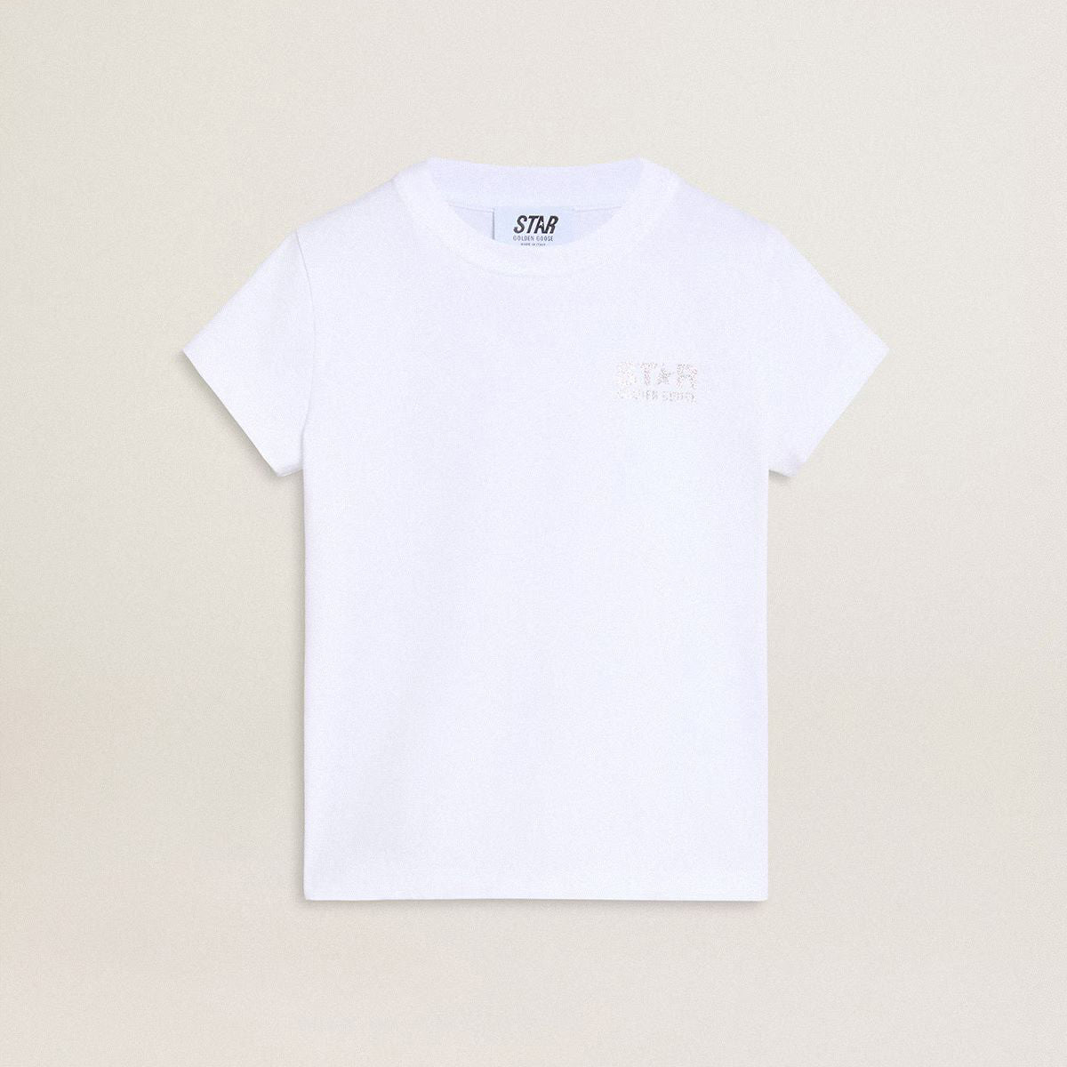 Boys & Girls White Cotton T-Shirt