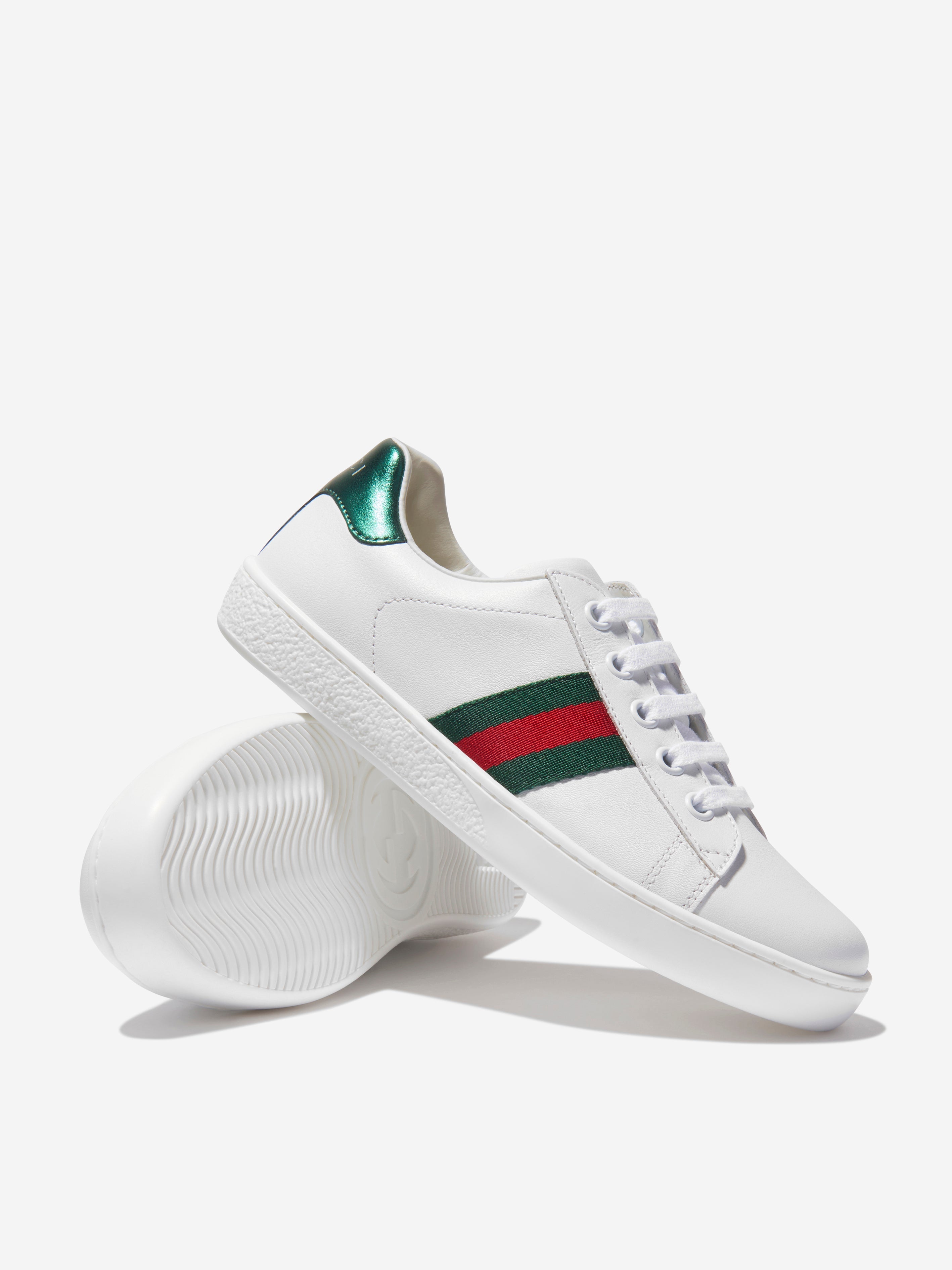 Kids Leather Ace Trainers
