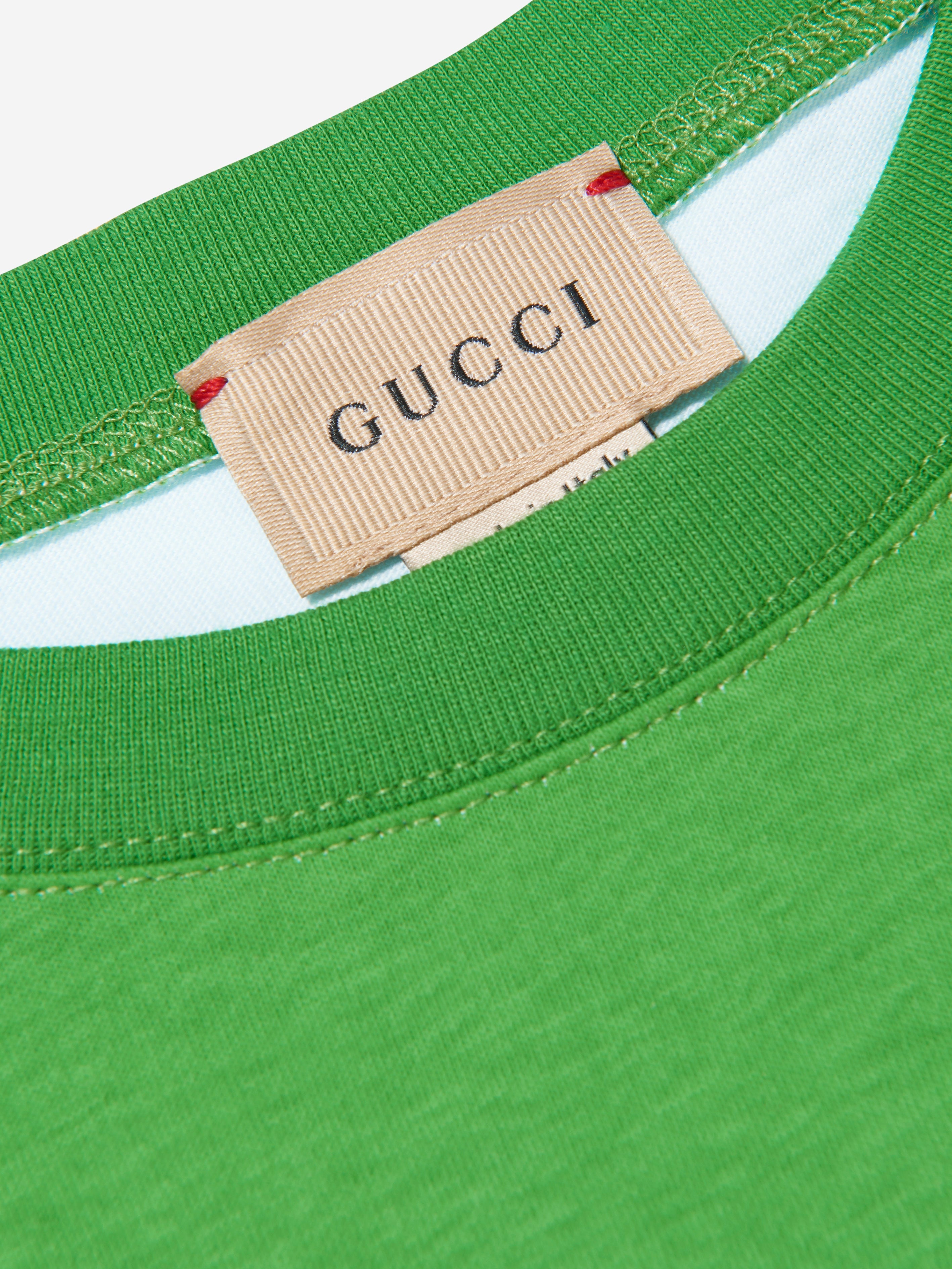 Kids Logo Print T-Shirt in Green