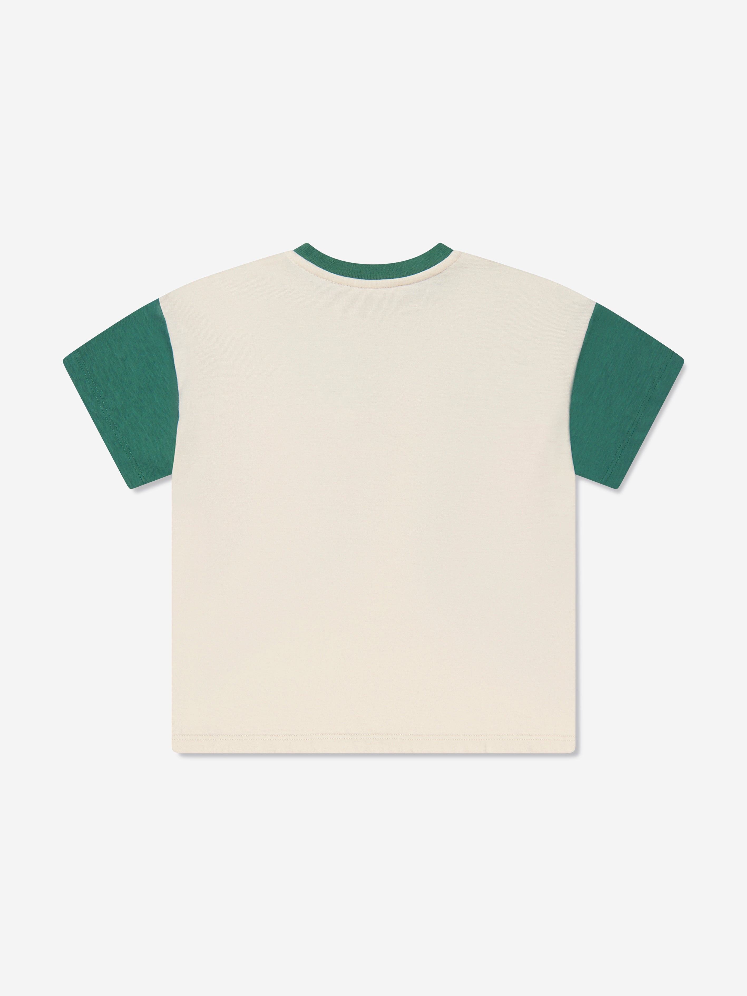 Baby Striped Logo T-Shirt in Ivory