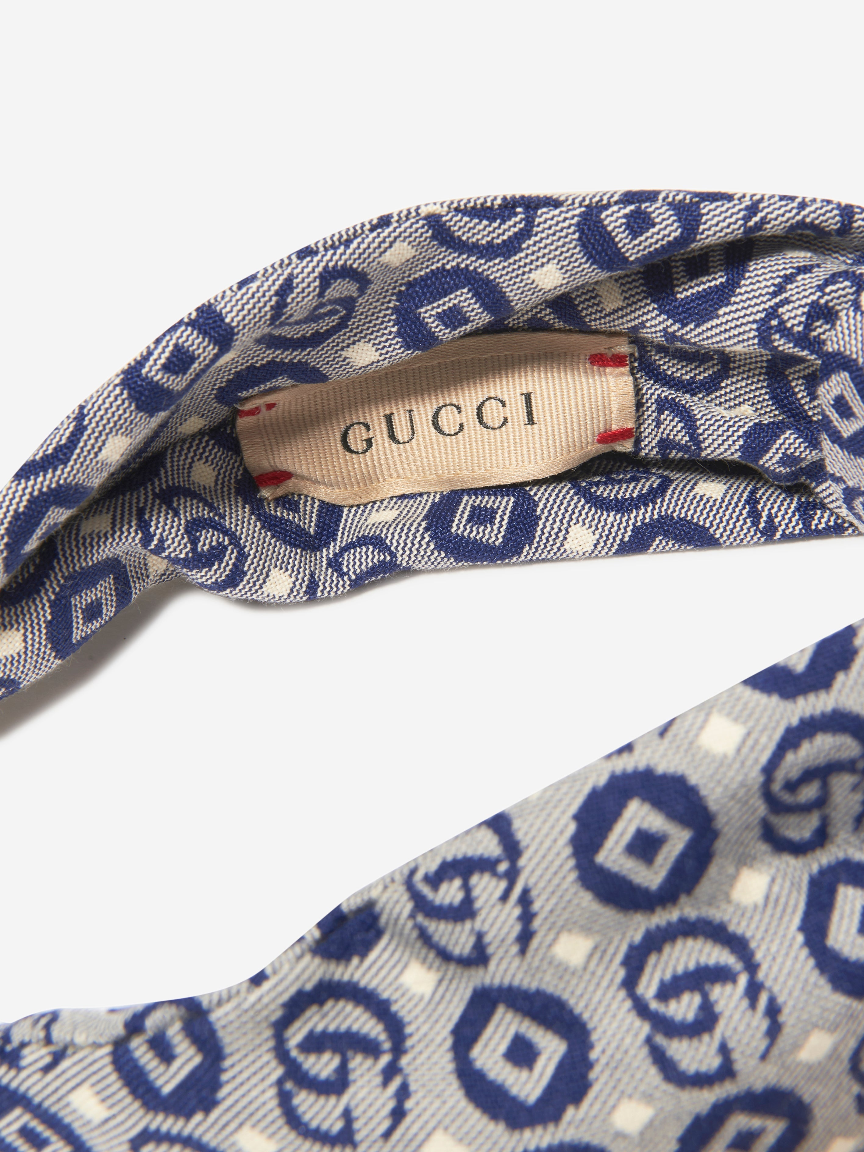 Girls GG Logo Headband in Blue