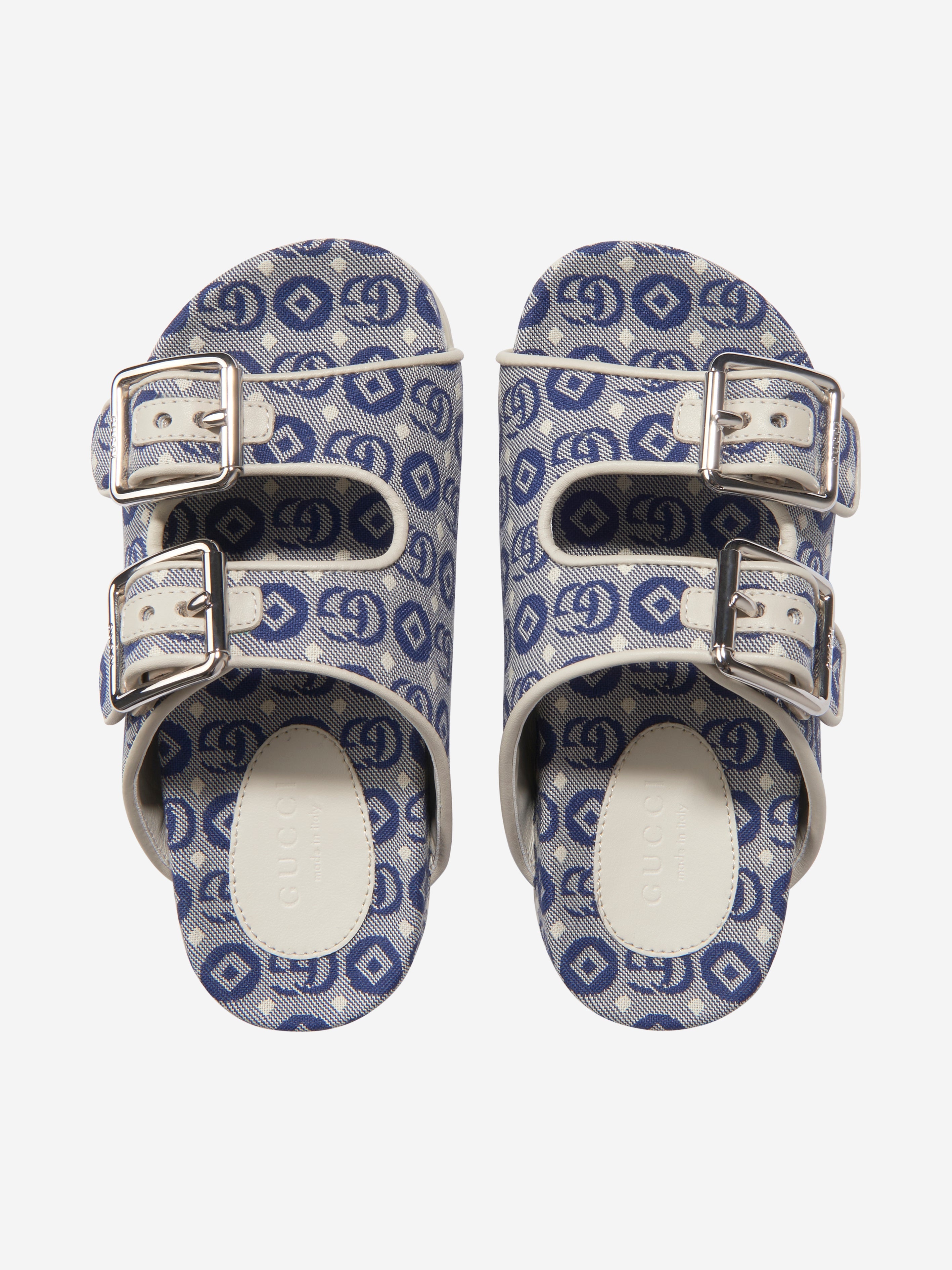 Kids Slide Sandals With Straps in Blue