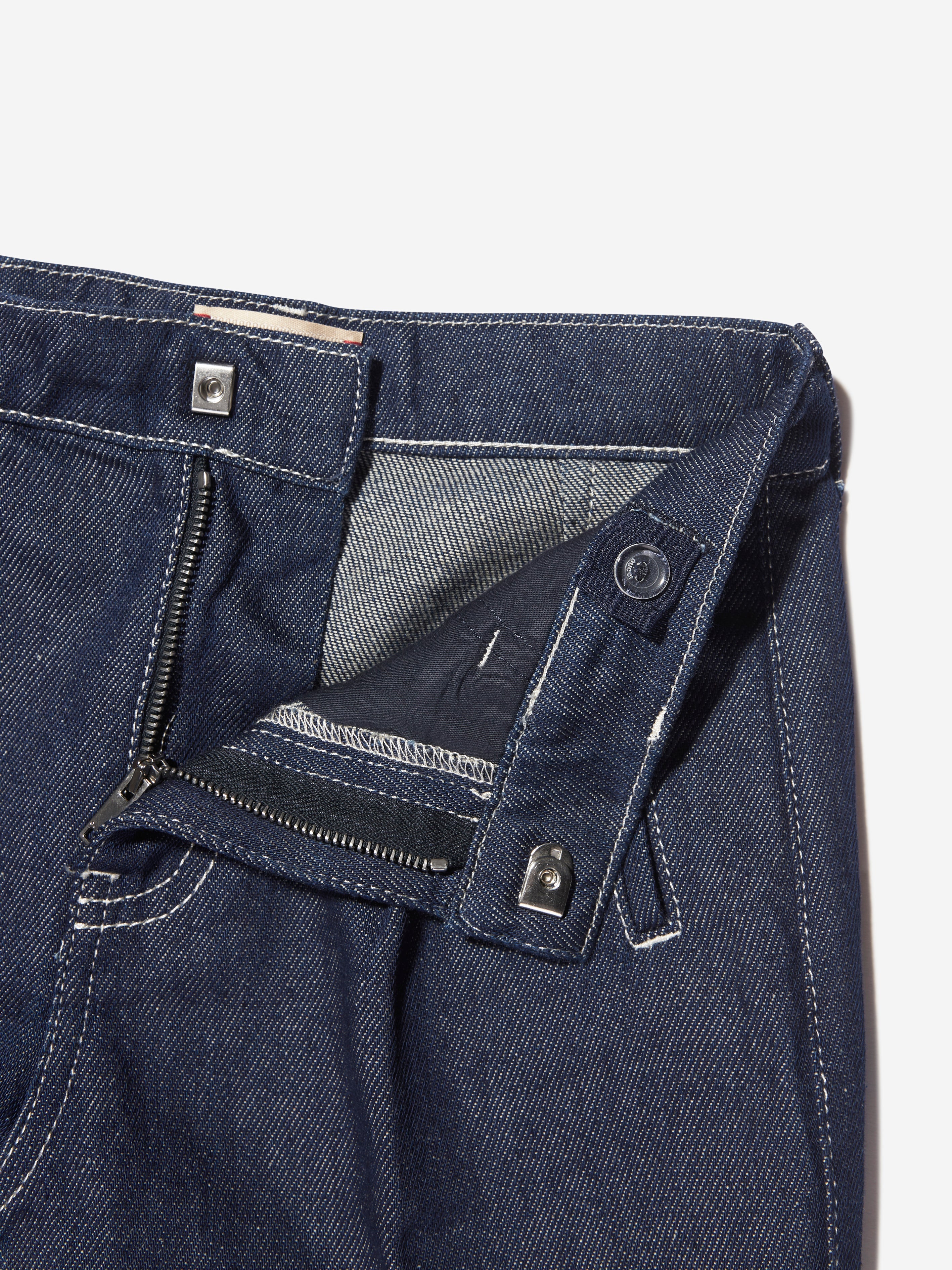 Kids Denim Bermuda Shorts in Blue