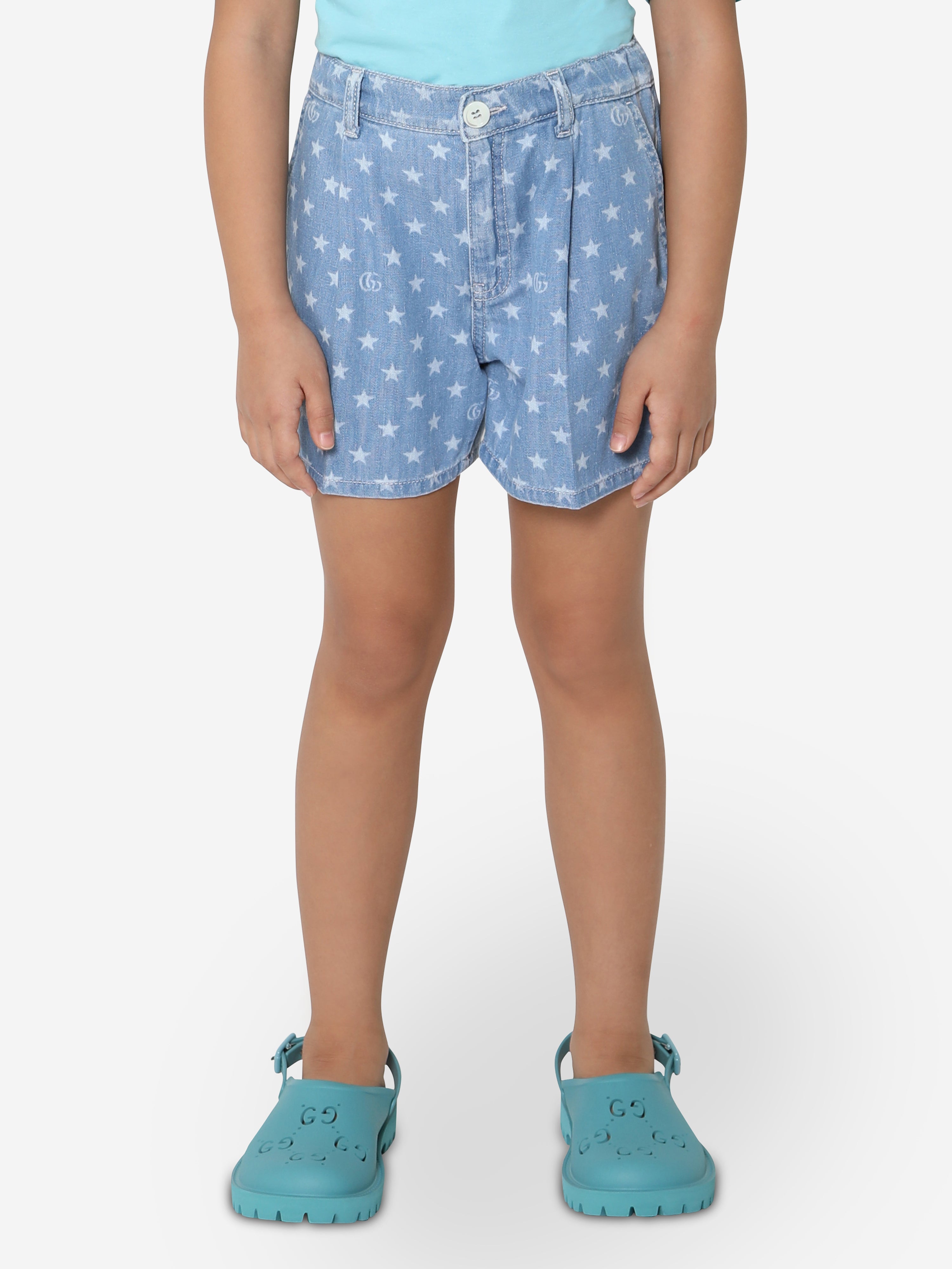 Kids Denim Shorts in Blue