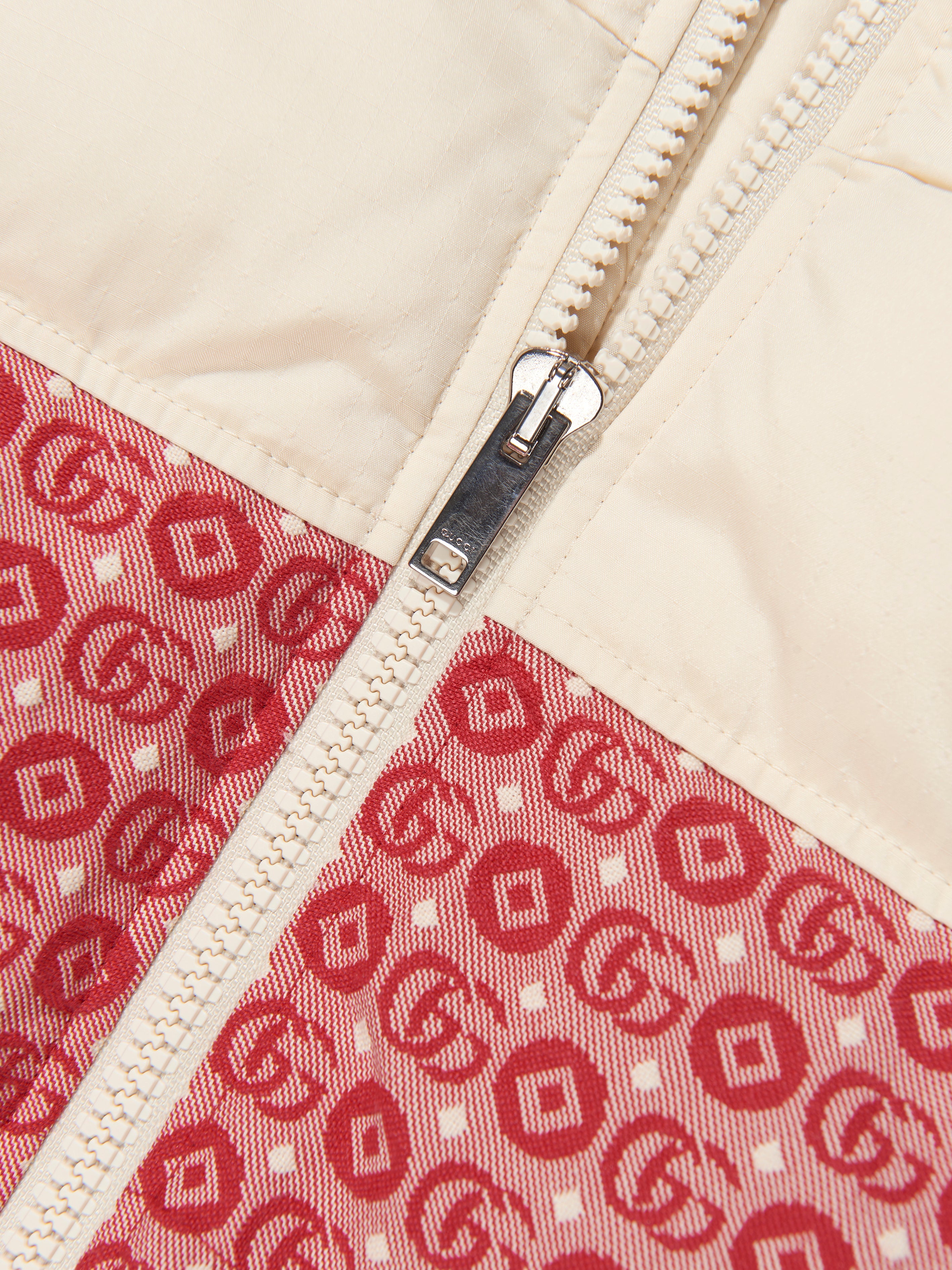 Baby Down Padded GG Logo Jacket in Red