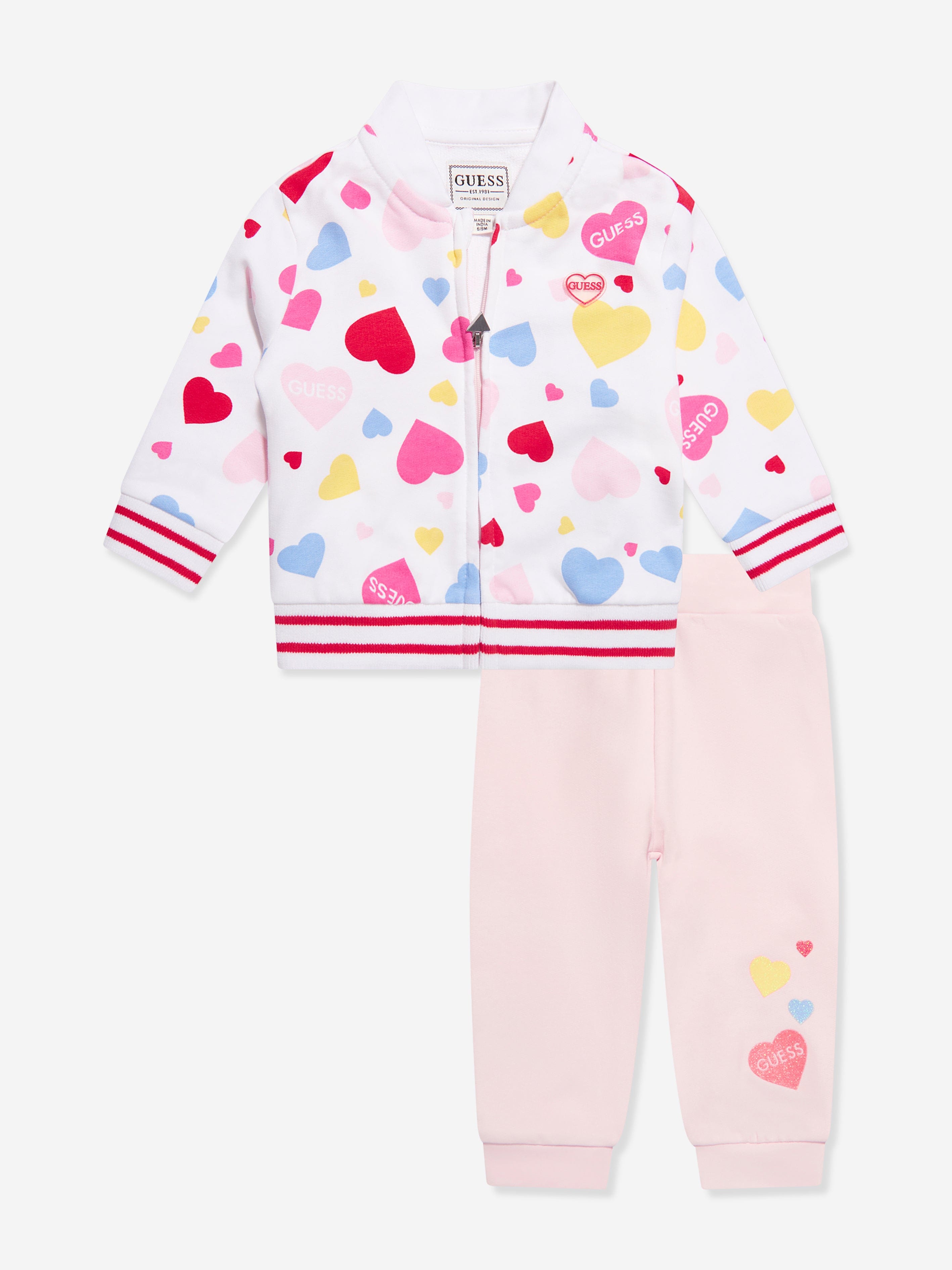 Guess Baby Girls Hearts Desire Tracksuit in Multicolour