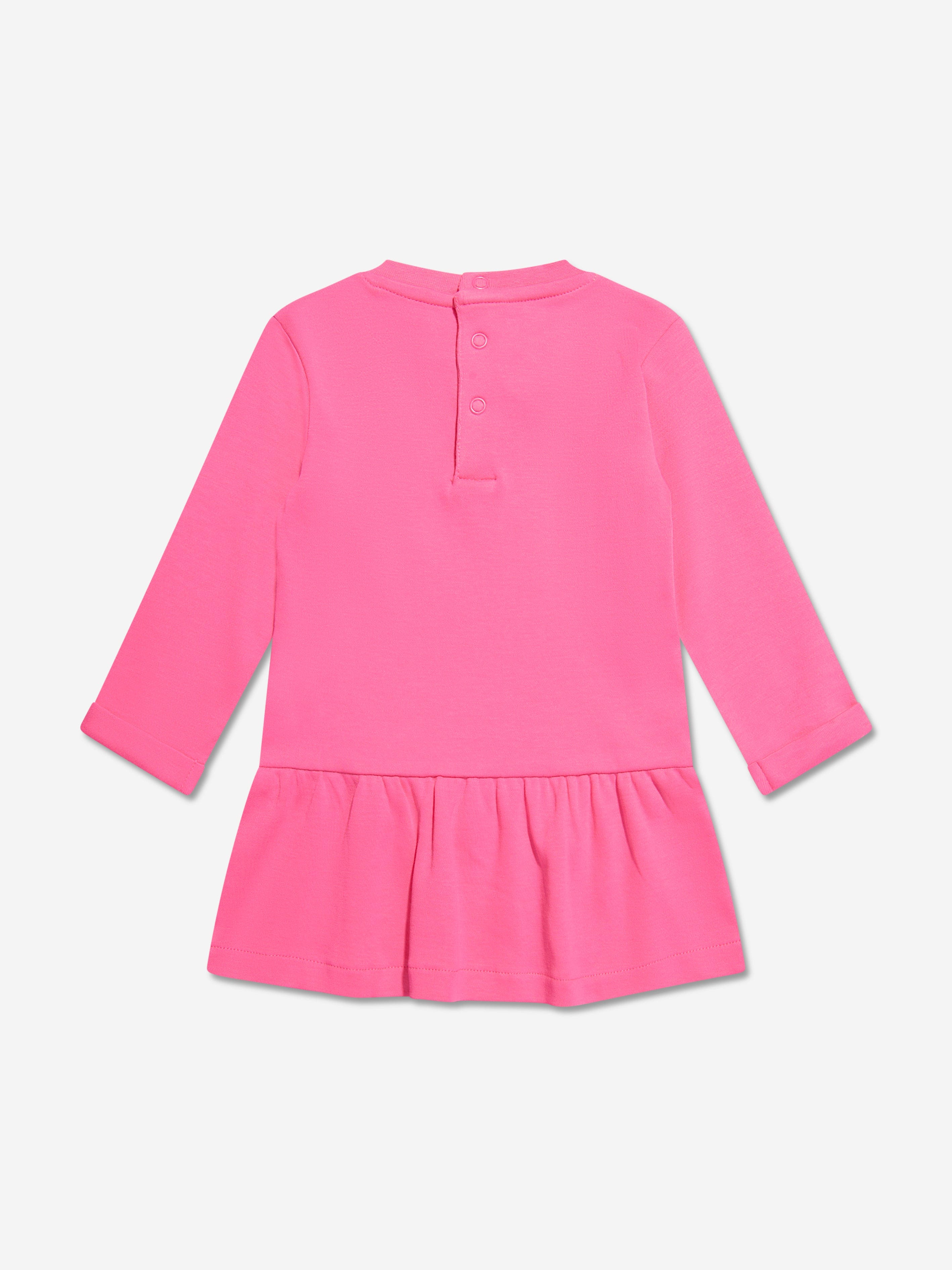 Guess Baby Girls Heart Dress With Knickers in Pink