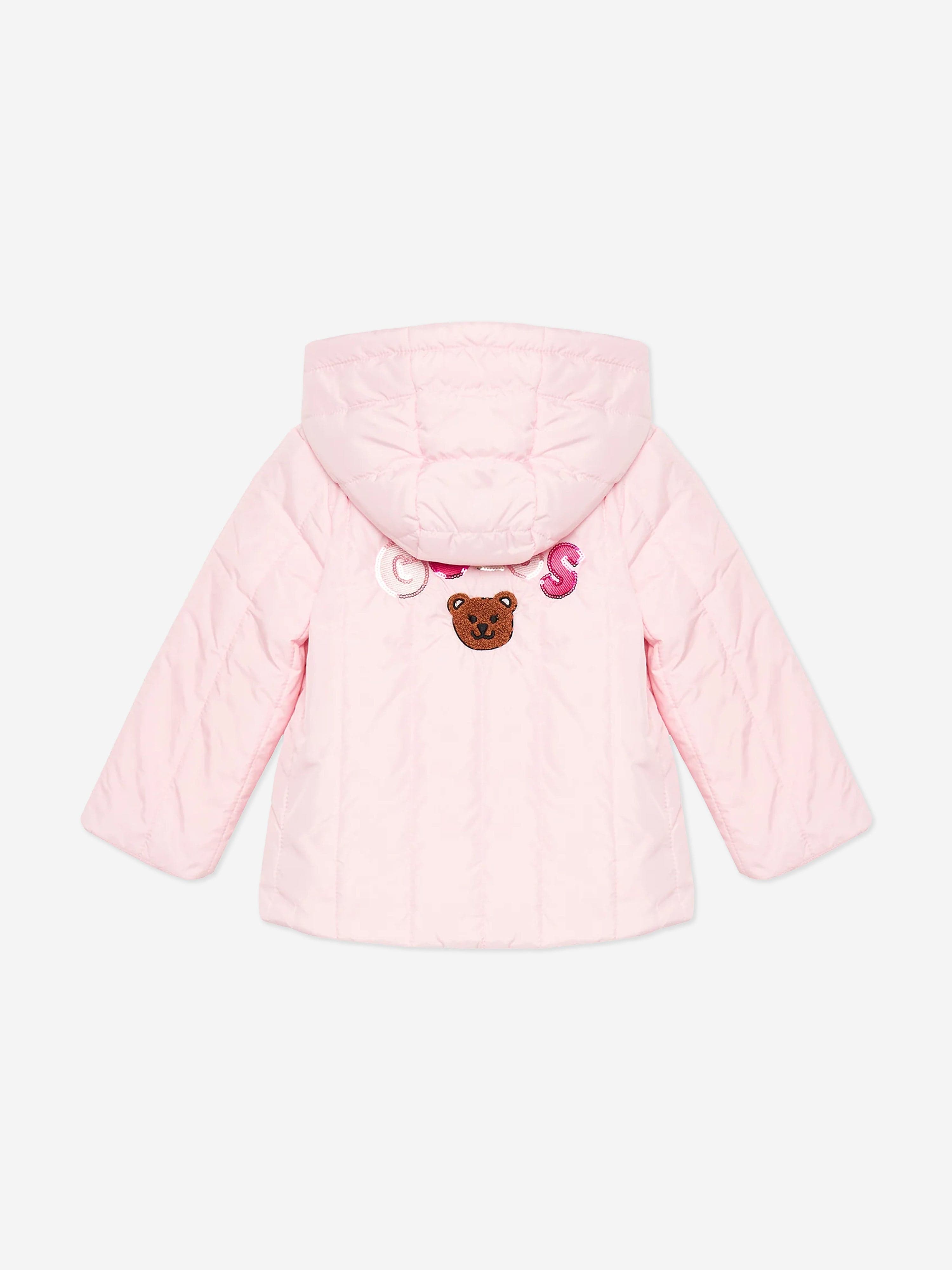 Guess Baby Girls Padded Jacket in Pink