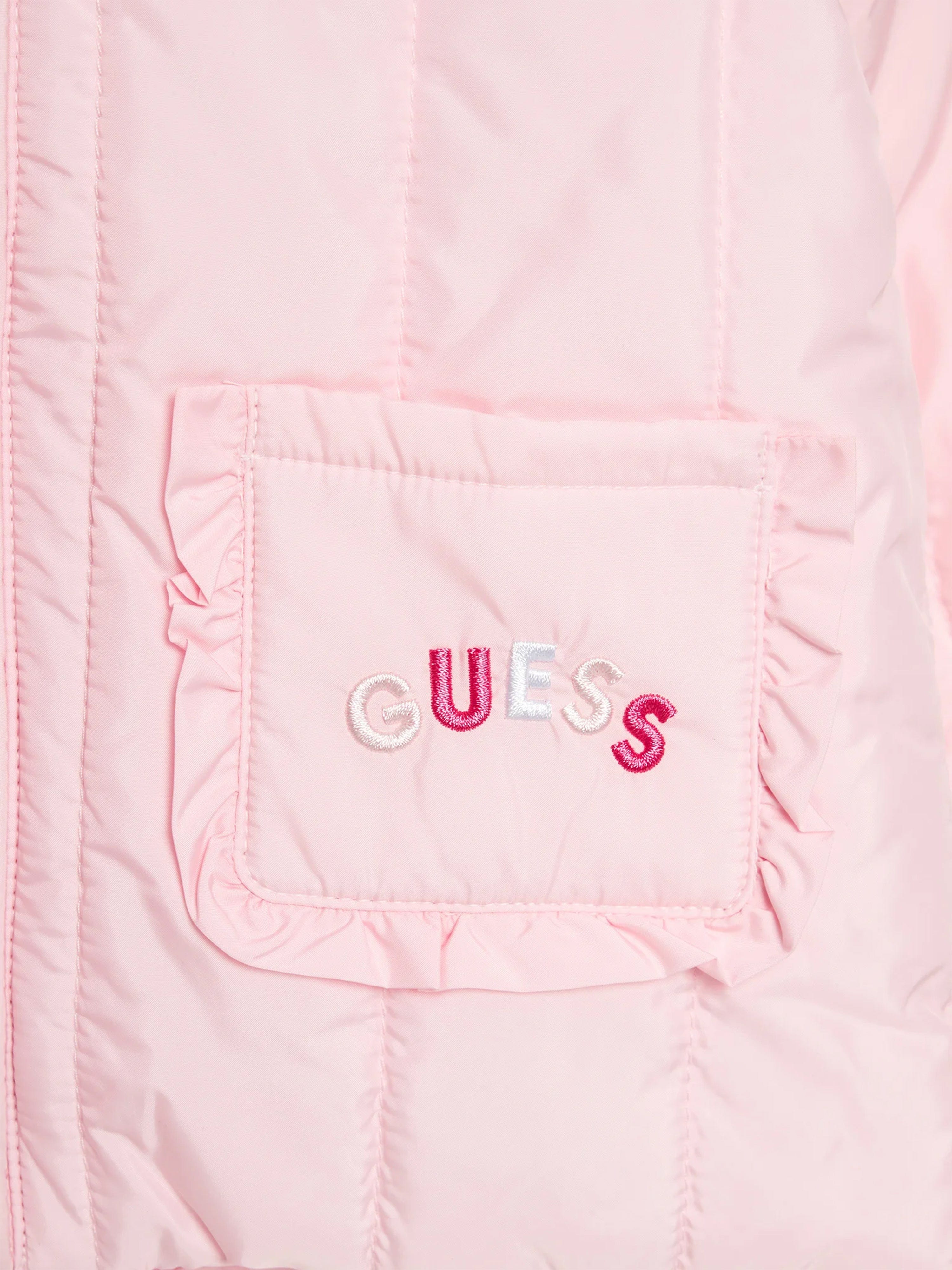 Guess Baby Girls Padded Jacket in Pink