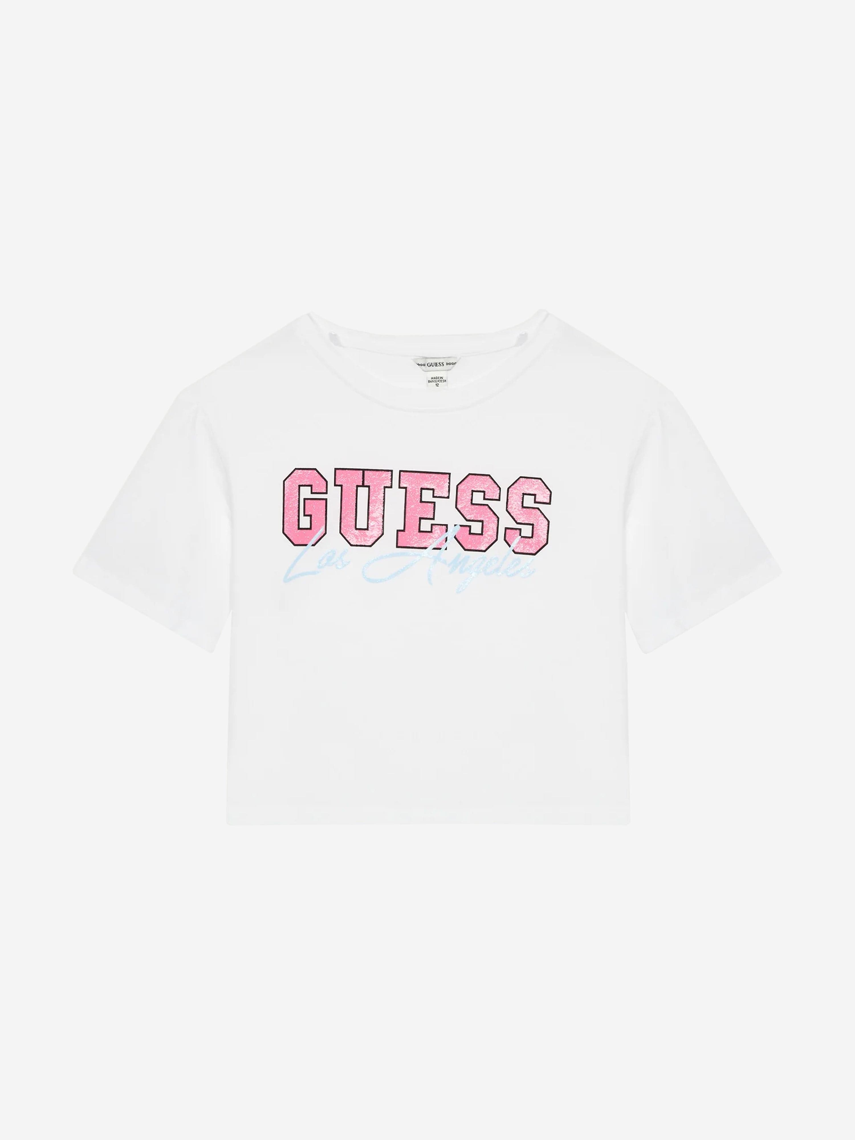 Guess Girls T-Shirt And Skort Set in White