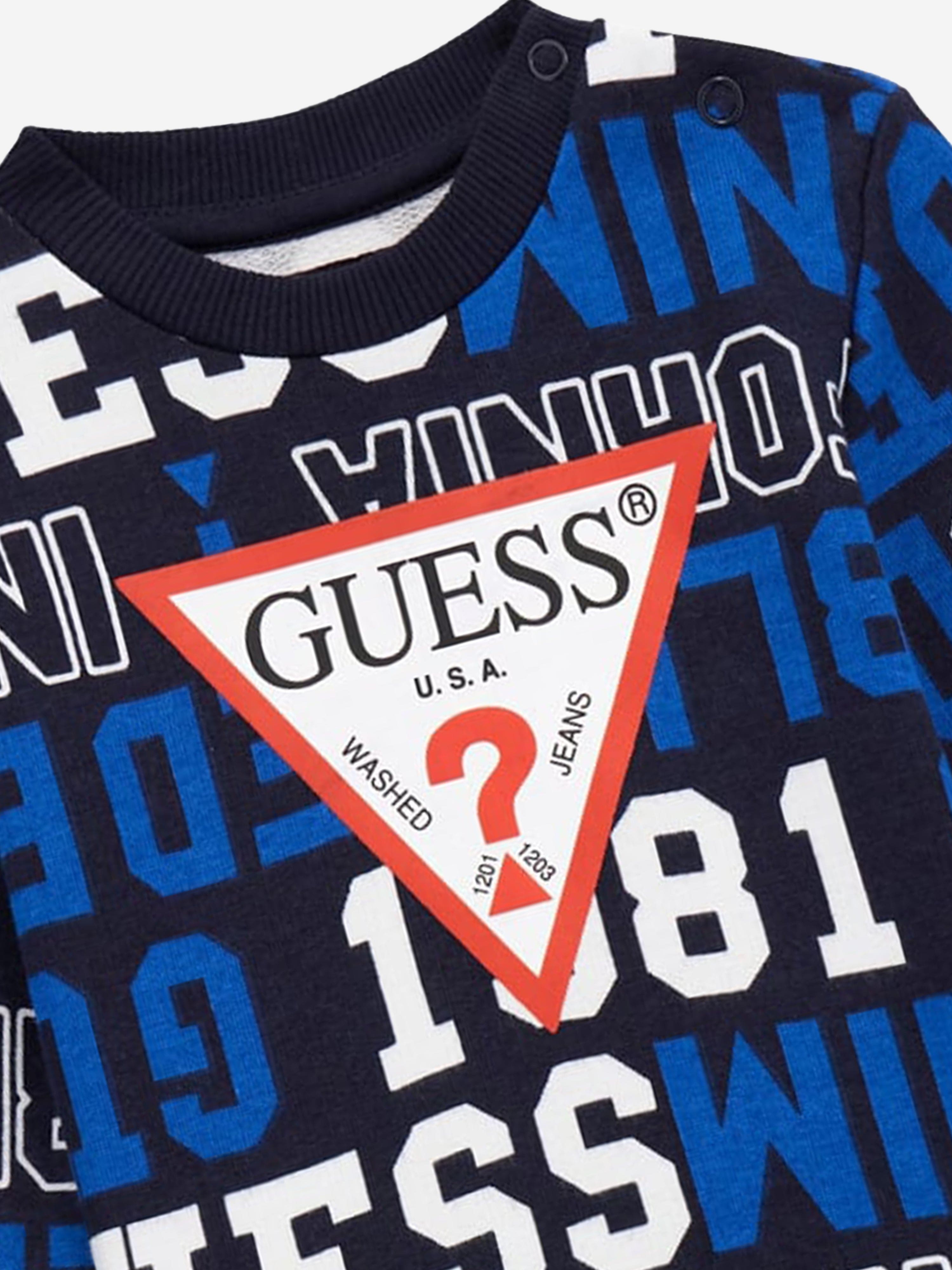Guess Boys Logo Sweatshirt in Multicolour