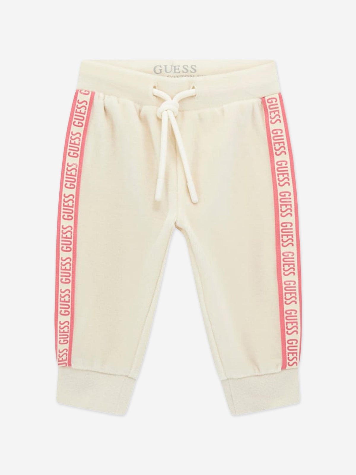Survêtement en chenille Guess Baby pour bébé fille, couleur ivoire