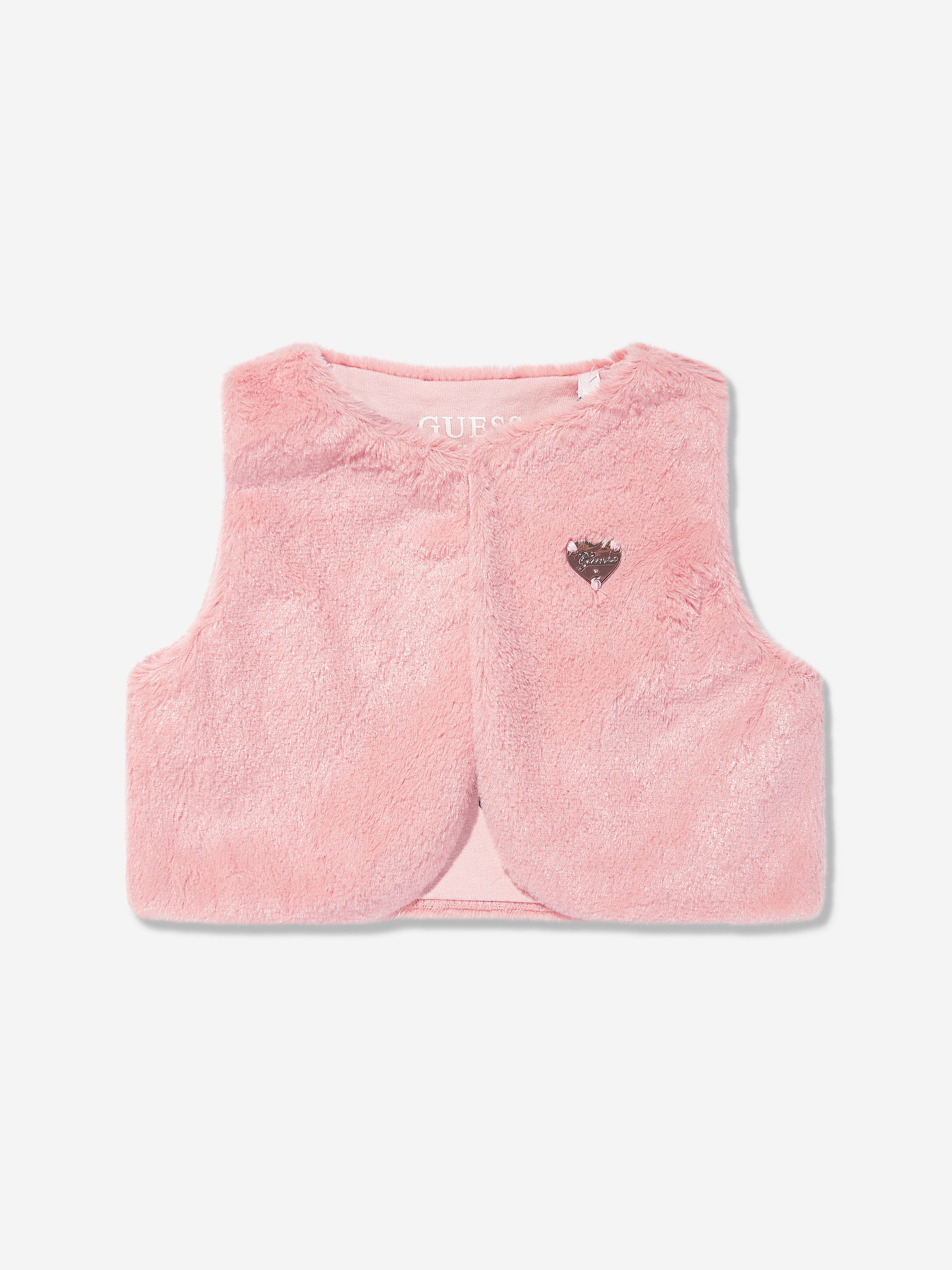 Guess Baby Girls 3 Piece Leggings Set in Pink