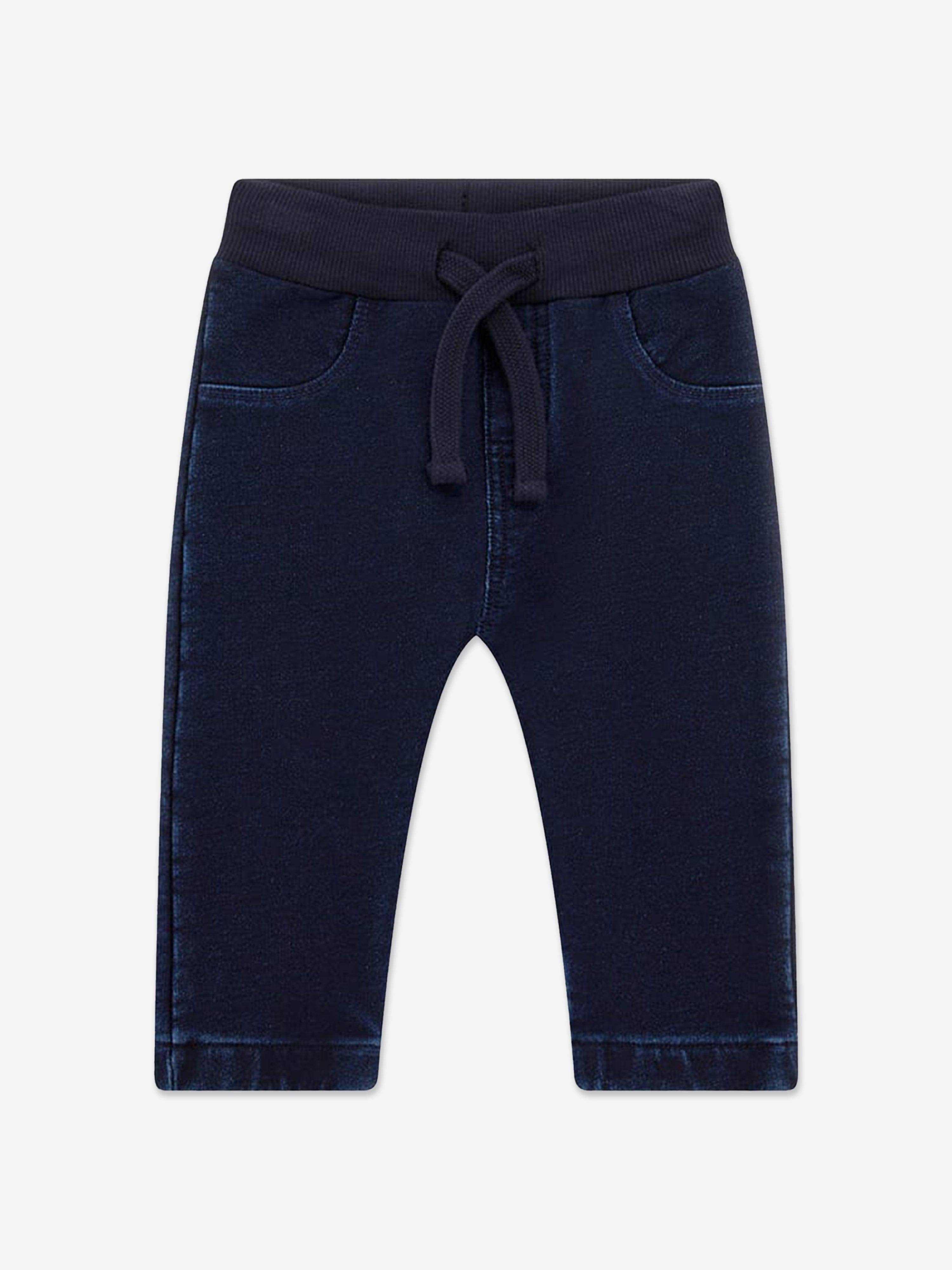 Baby Boys Denim Pants Set in Blue