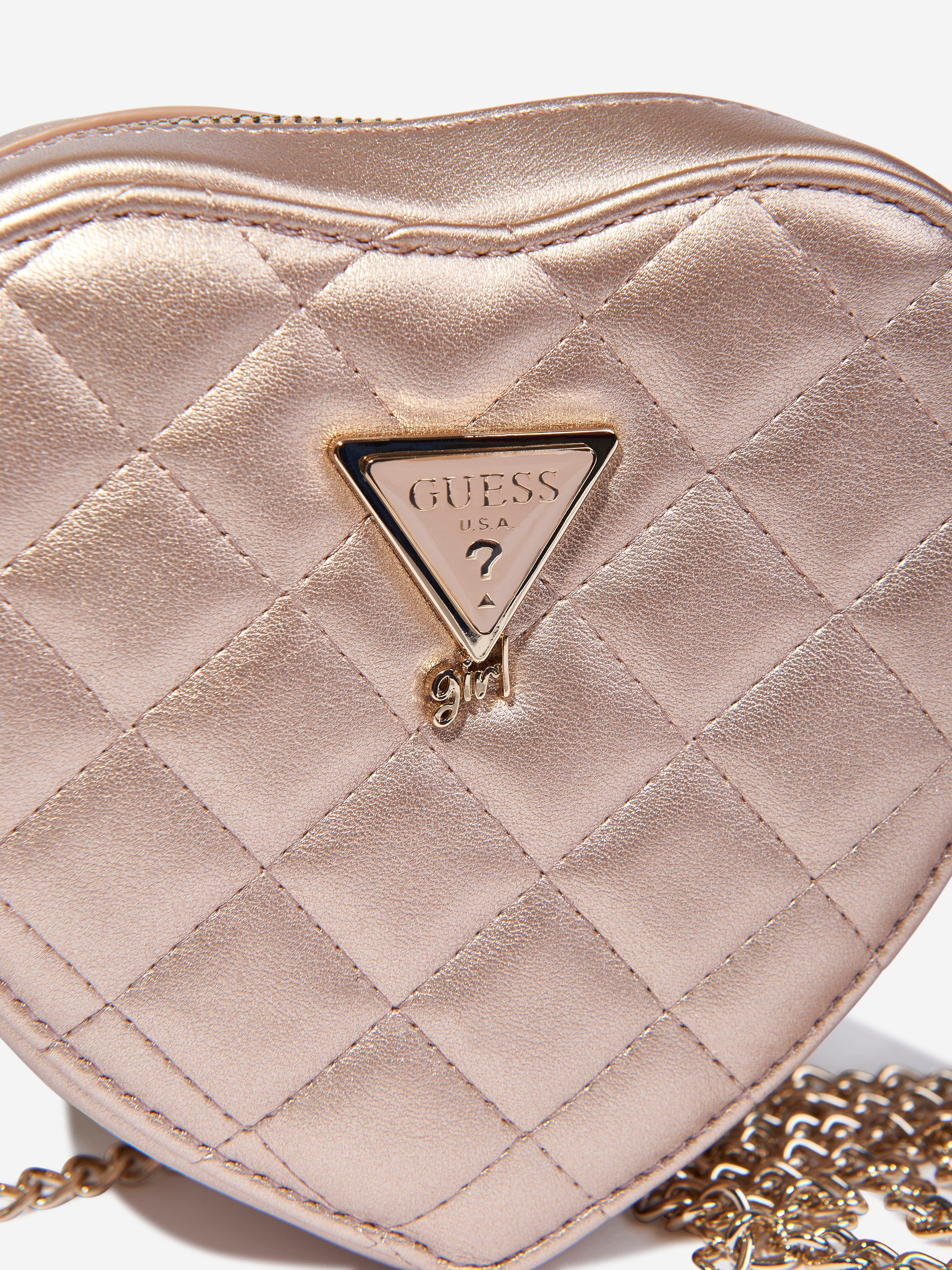 Girls Heart Crossbody Bag in Pink (23cm)