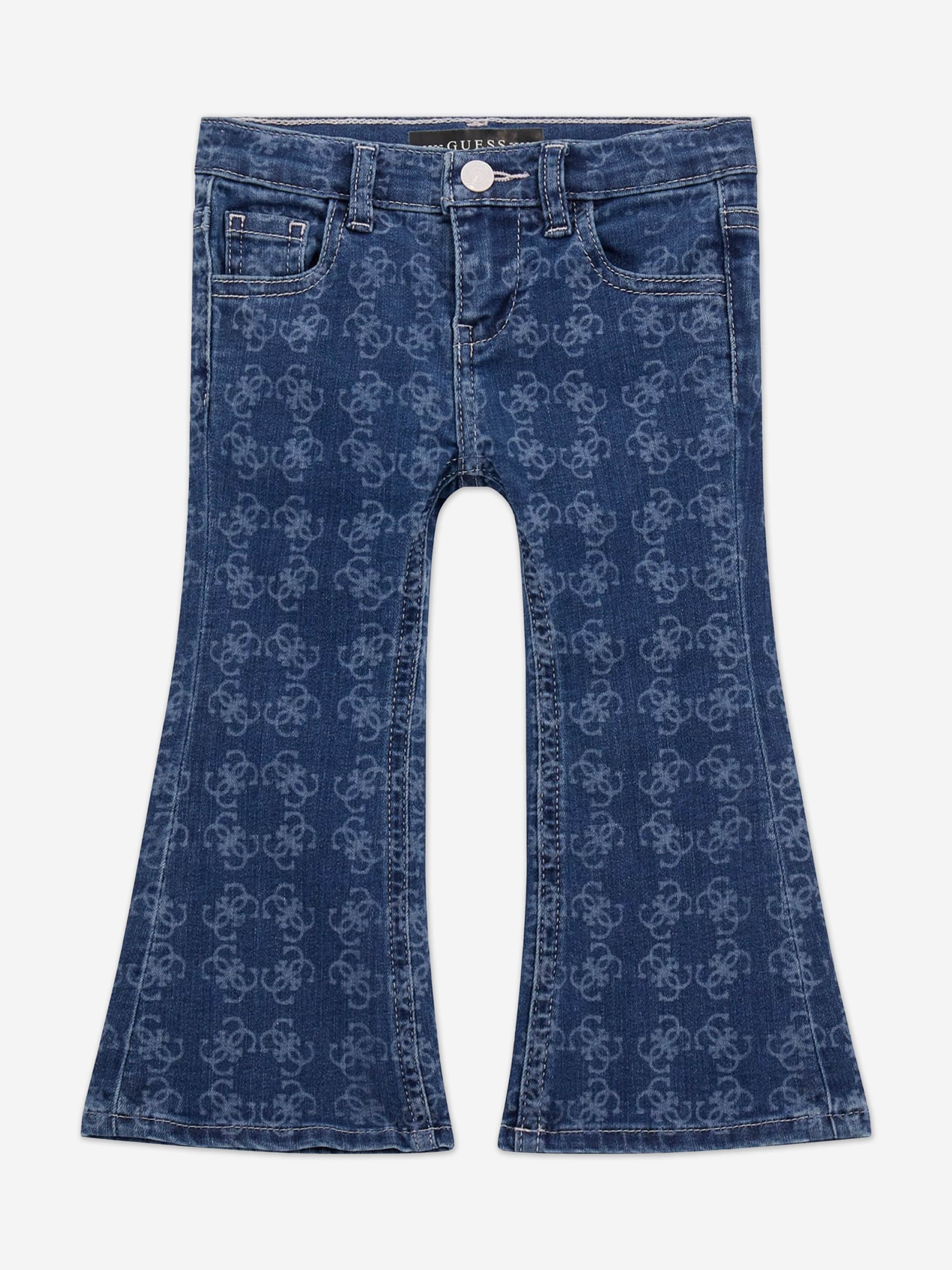 Guess Girls Denim Flare Fit Jeans in Blue
