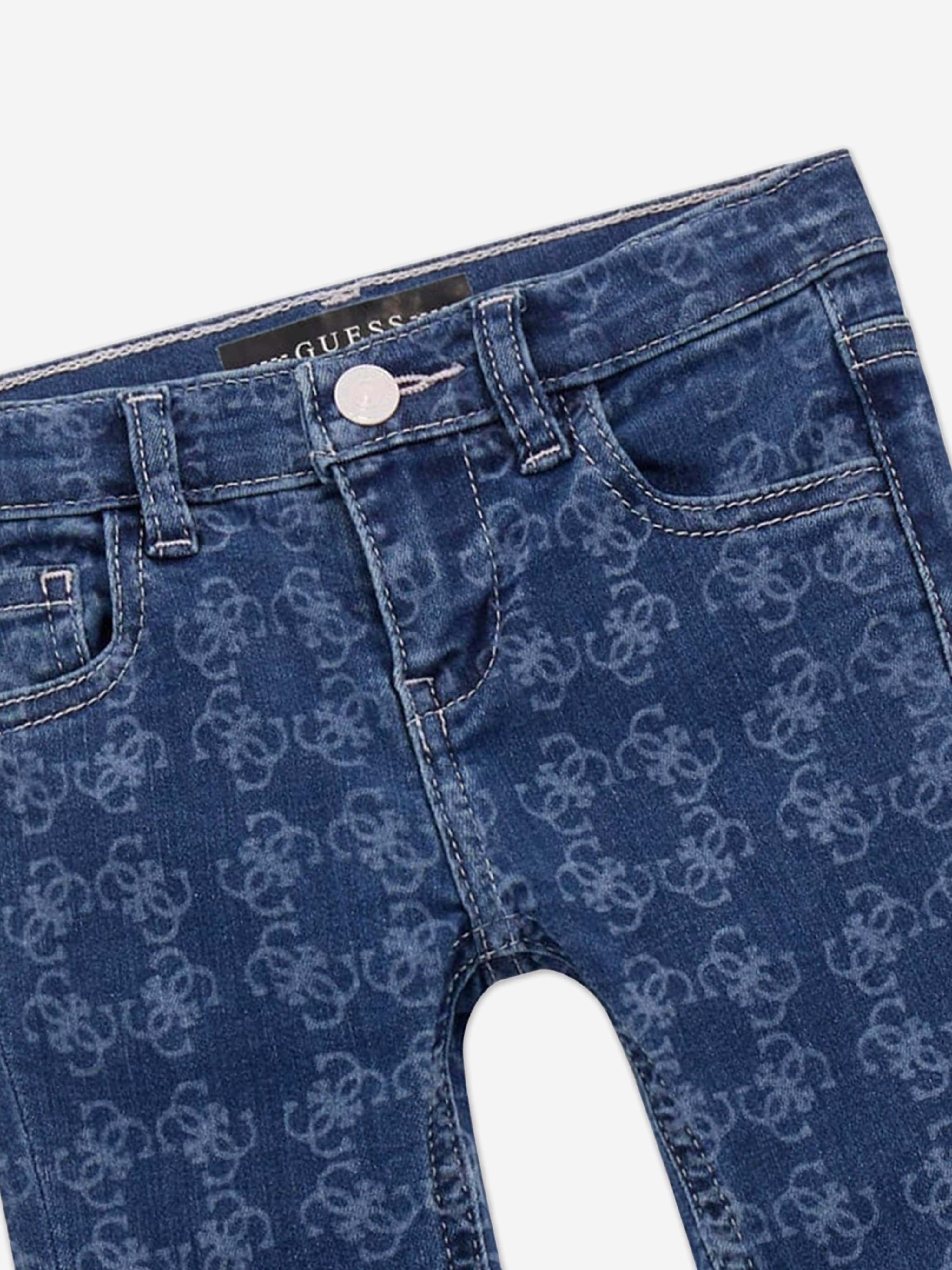 Guess Girls Denim Flare Fit Jeans in Blue