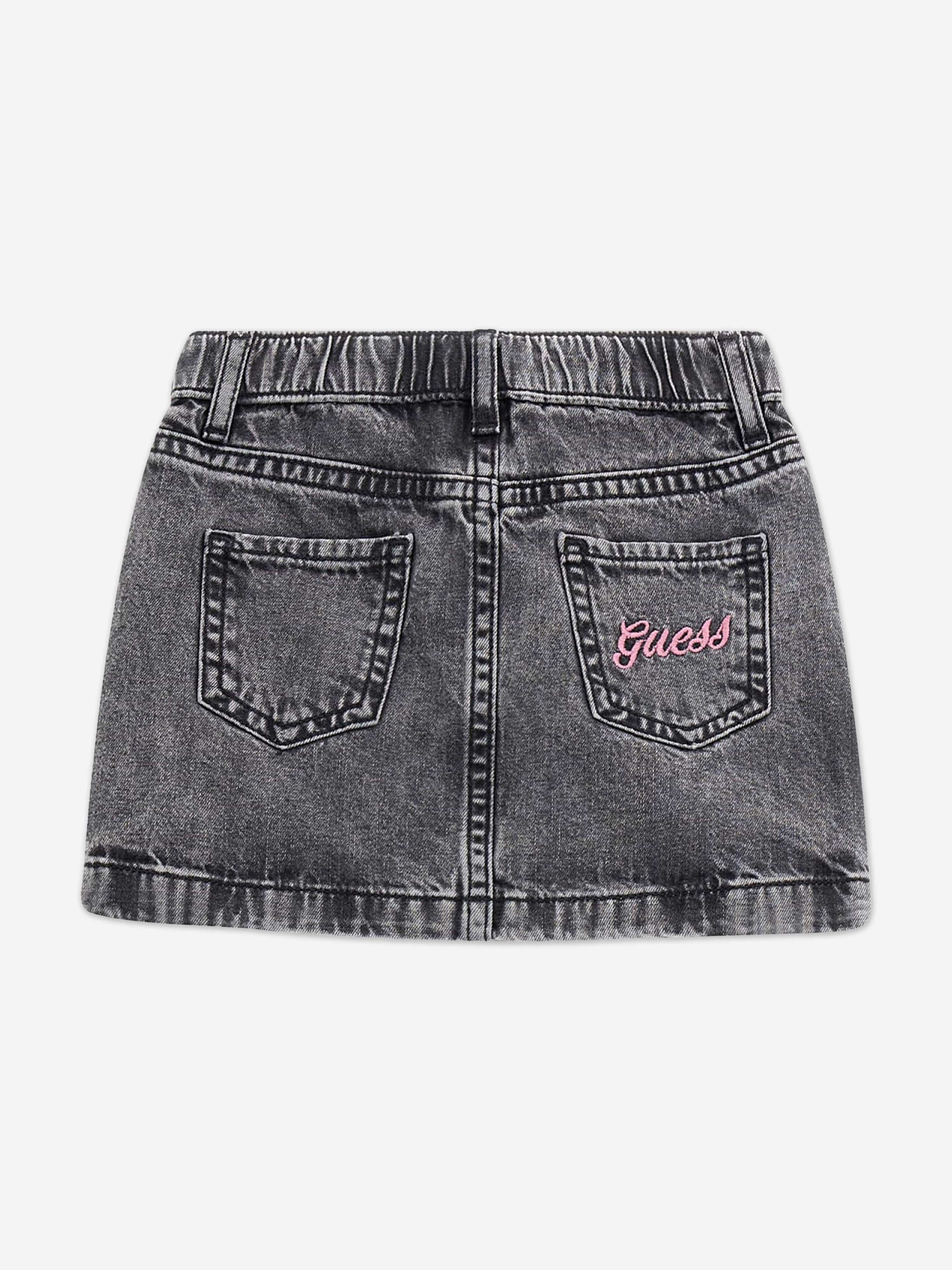 Guess Girls Denim Skirt in Grey
