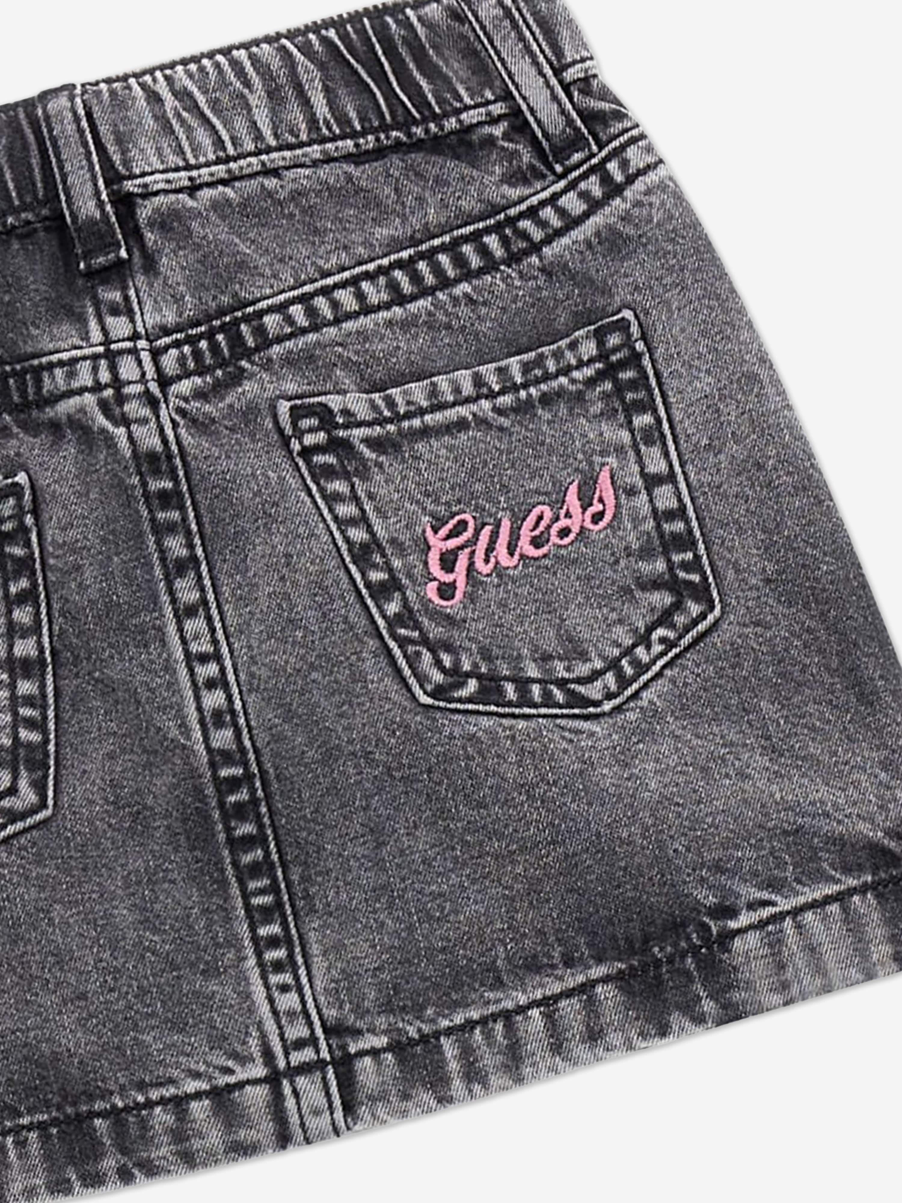 Guess Girls Denim Skirt in Grey