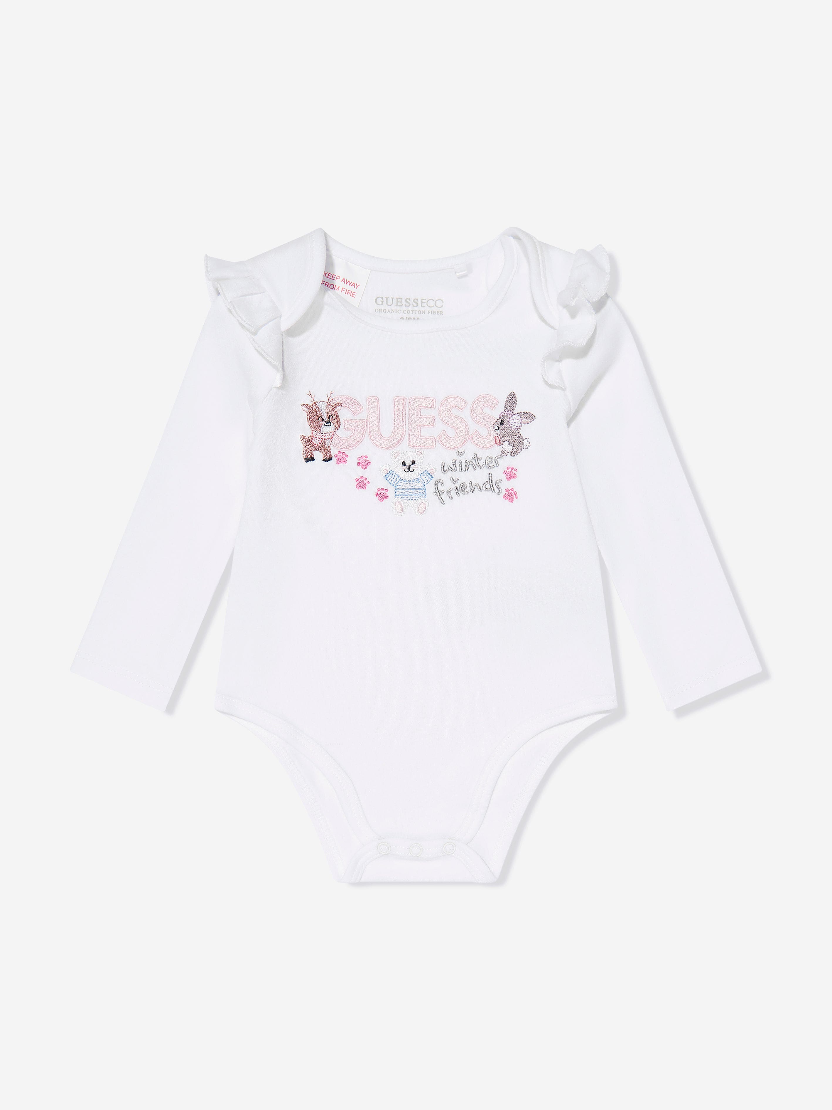 Guess Baby Girls Bodysuit And Pants Set in Multicolour