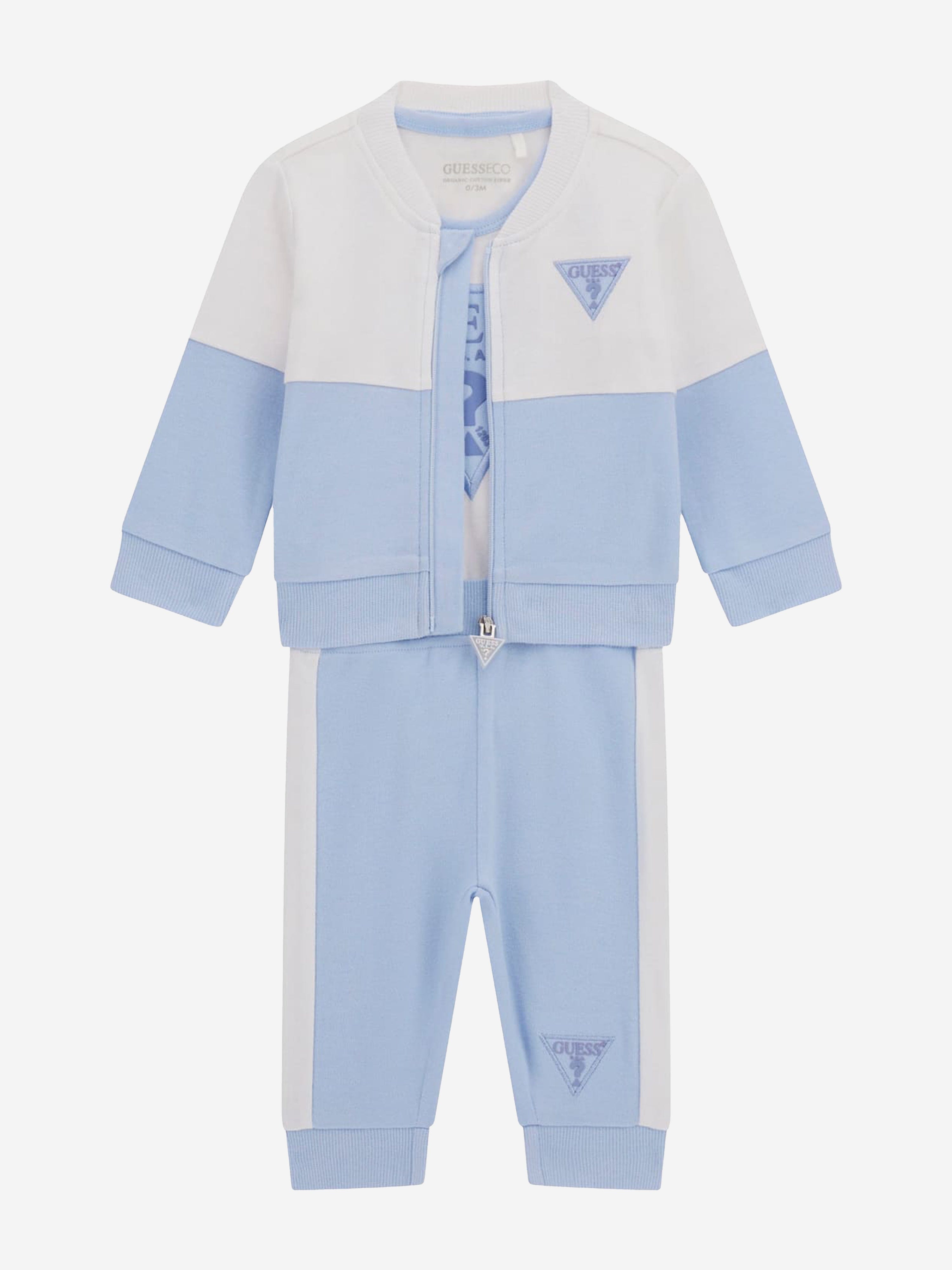 Baby Boys 3 Piece Tracksuit Set in Blue