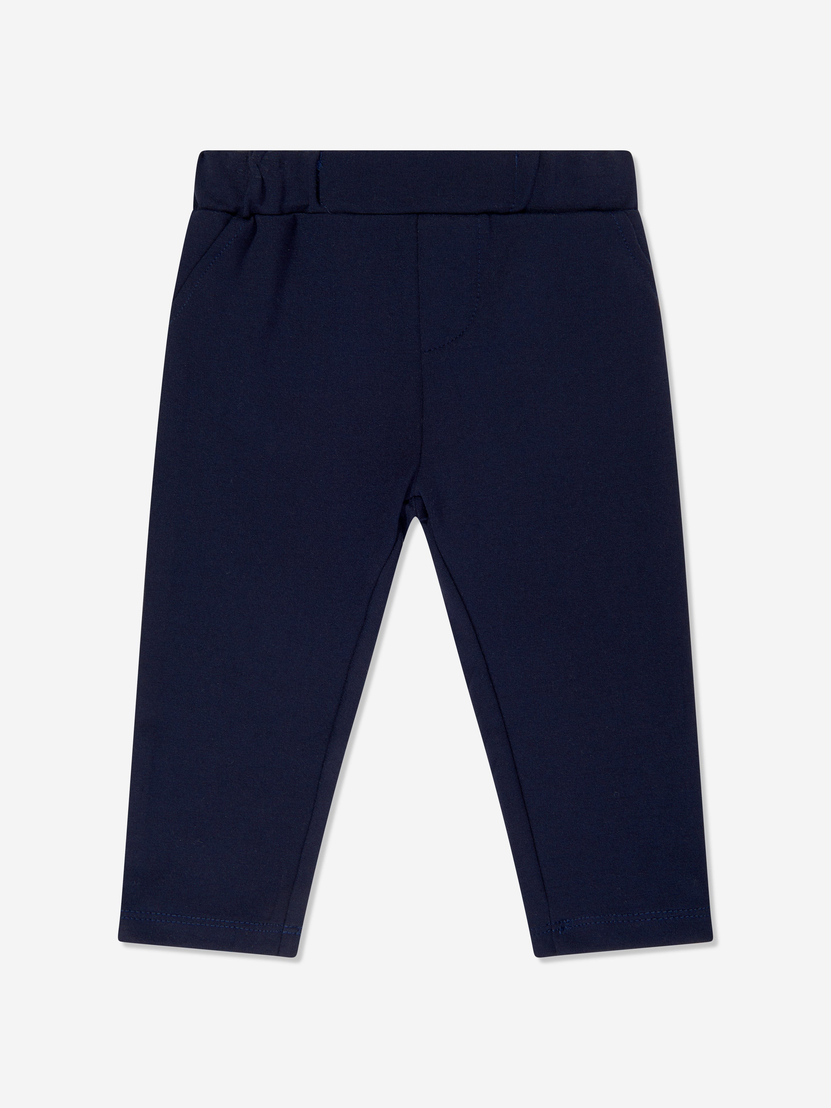 Baby Boys T-Shirt and Pants Set in White