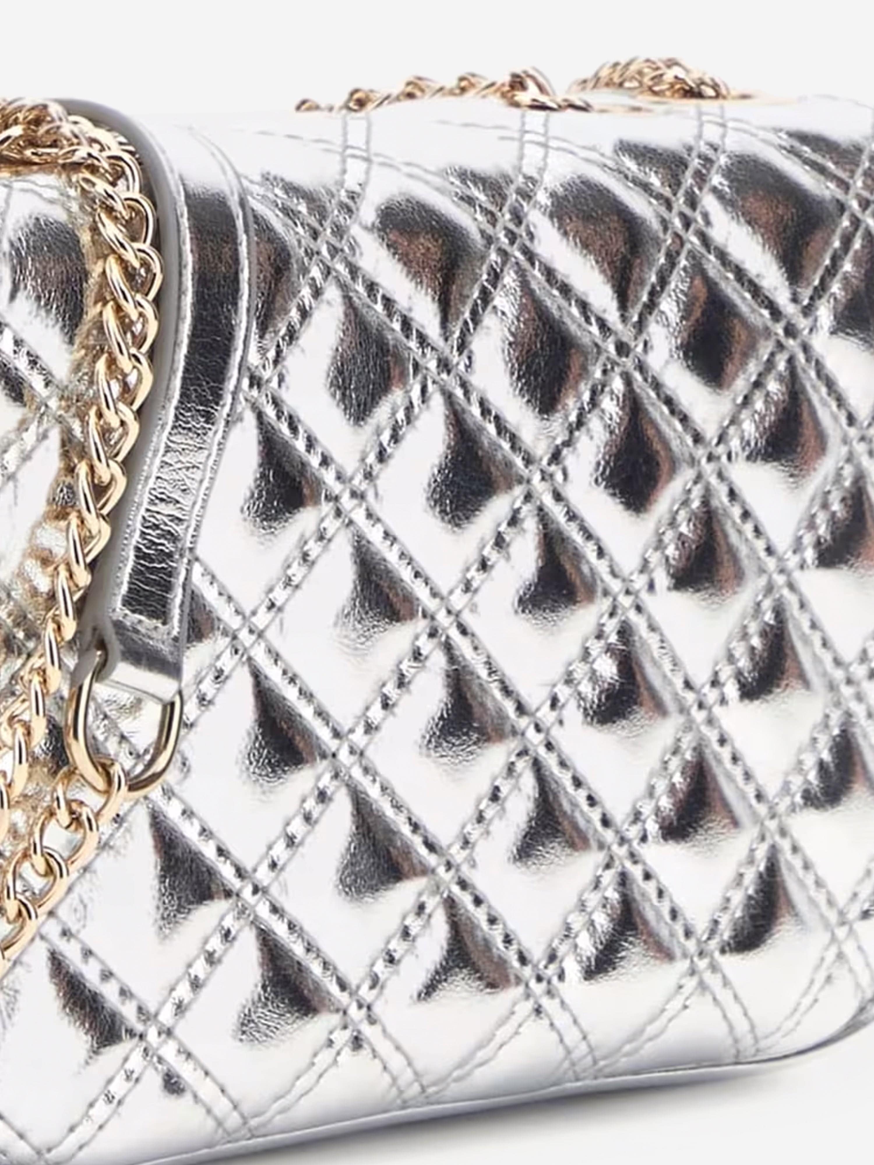 Girls Mini Convertible Bag in Silver (18cm)