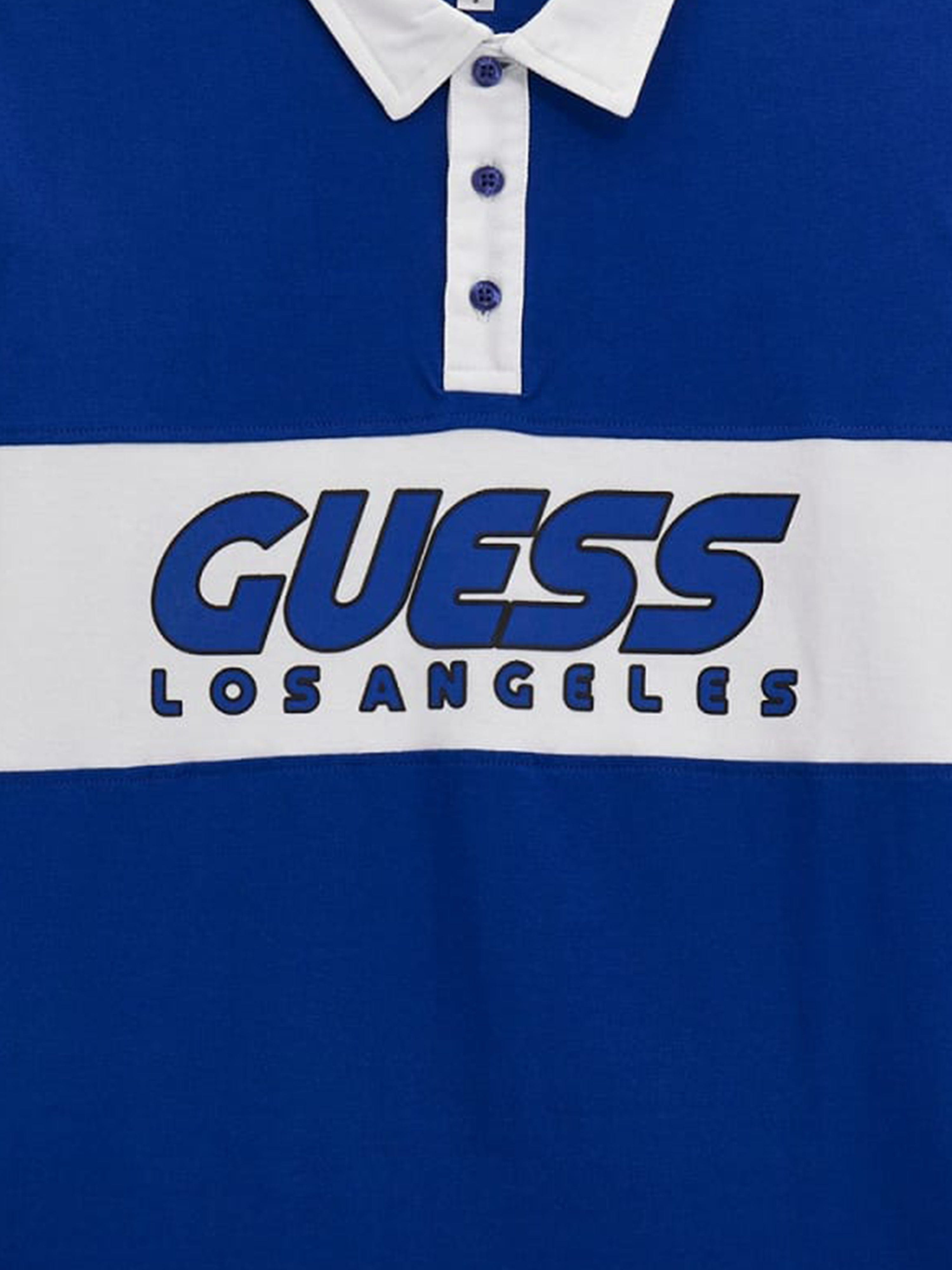 Boys Heavy Jersey Polo Shirt in Blue
